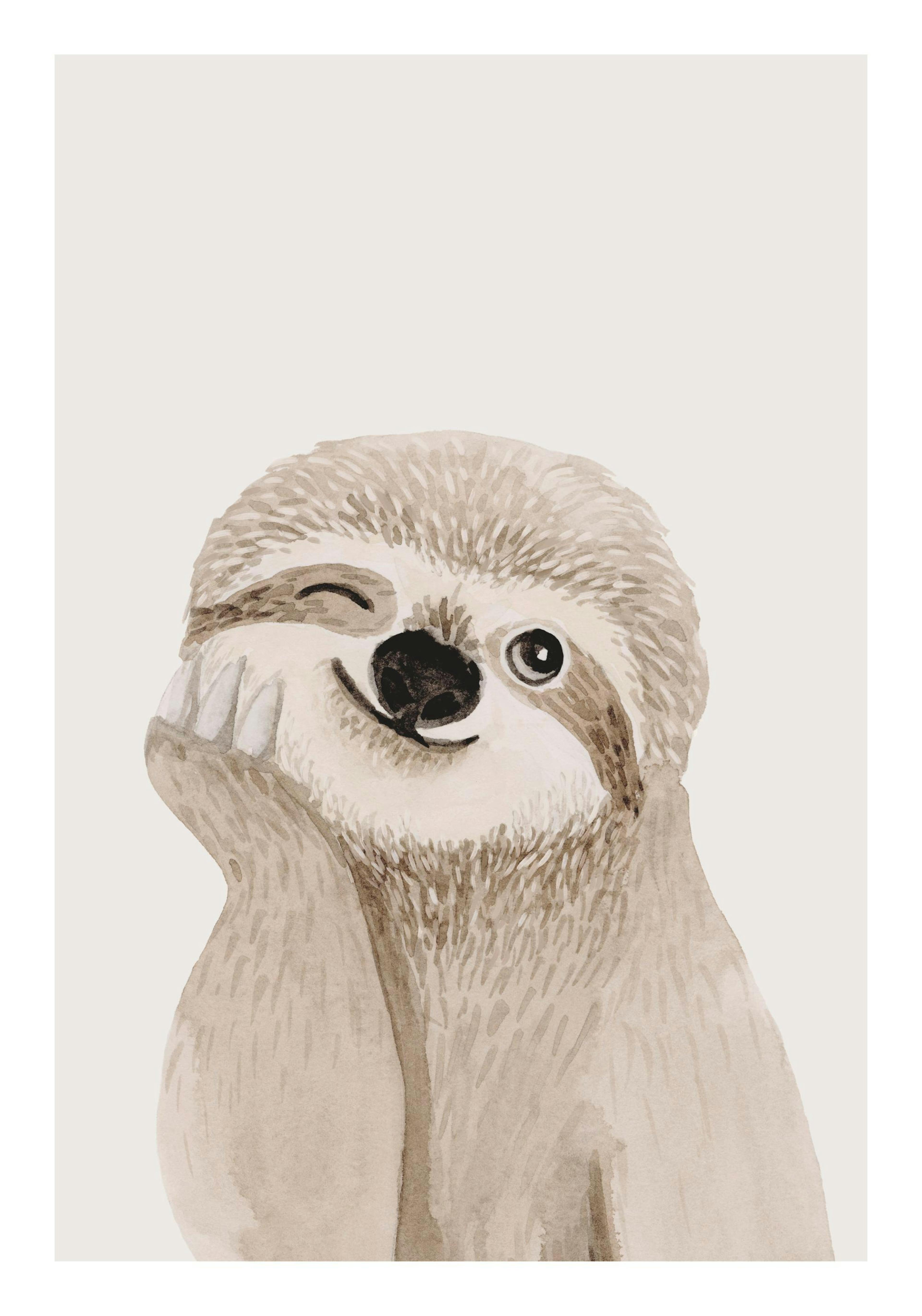 Cheeky Sloth Poster