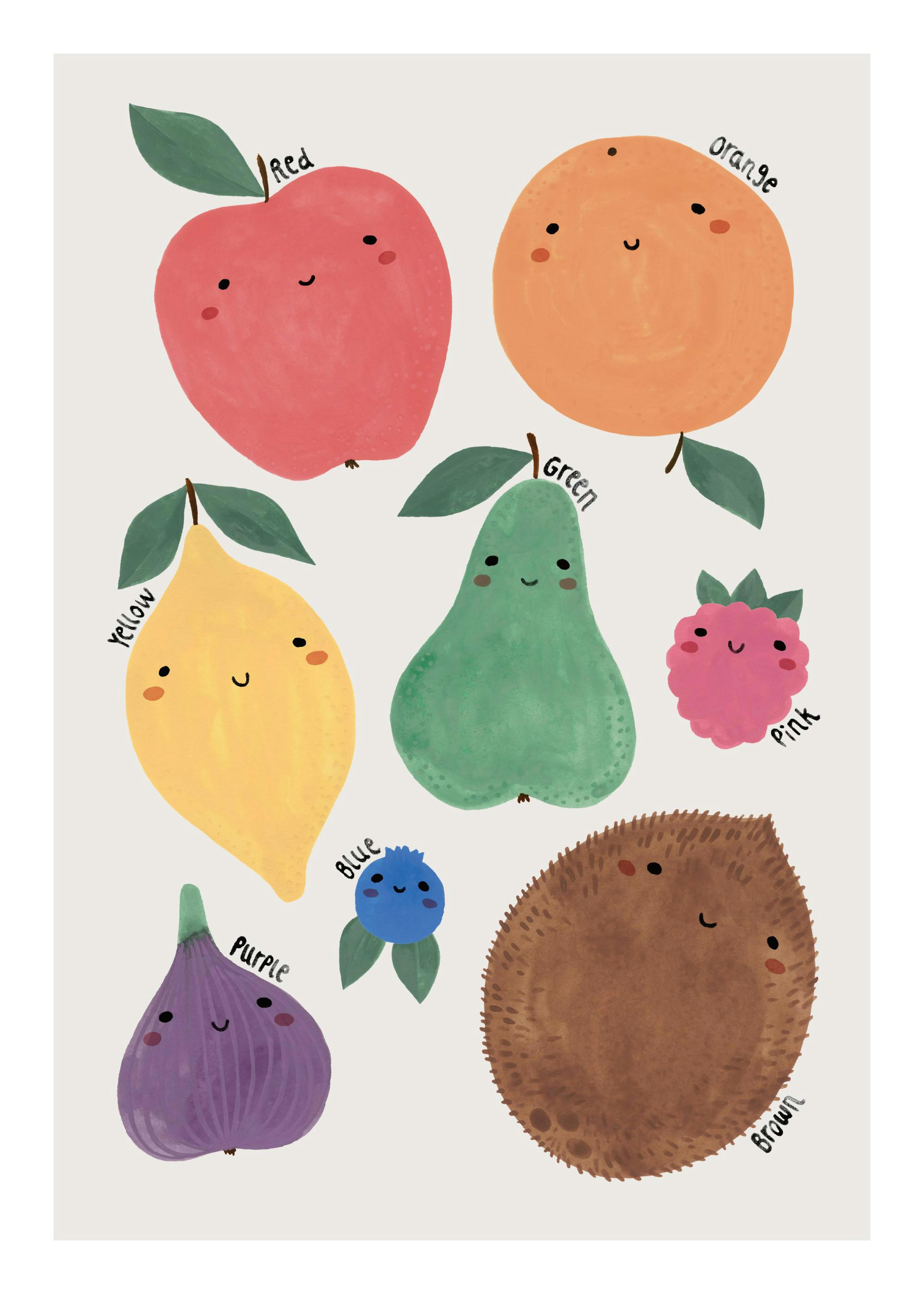 Colorful Fruits Print 0