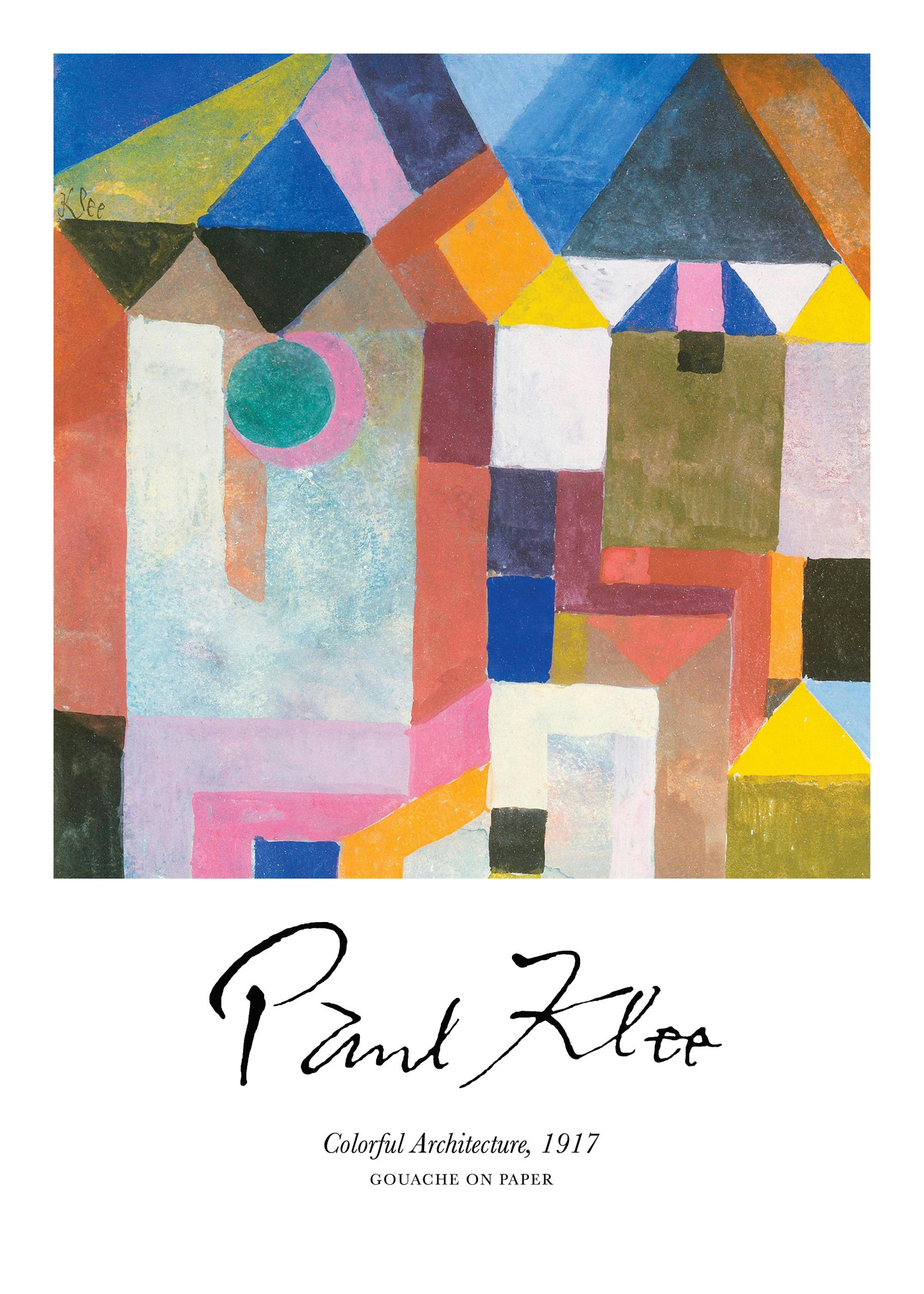 Paul Klee - Colorful Architecture Poster 0
