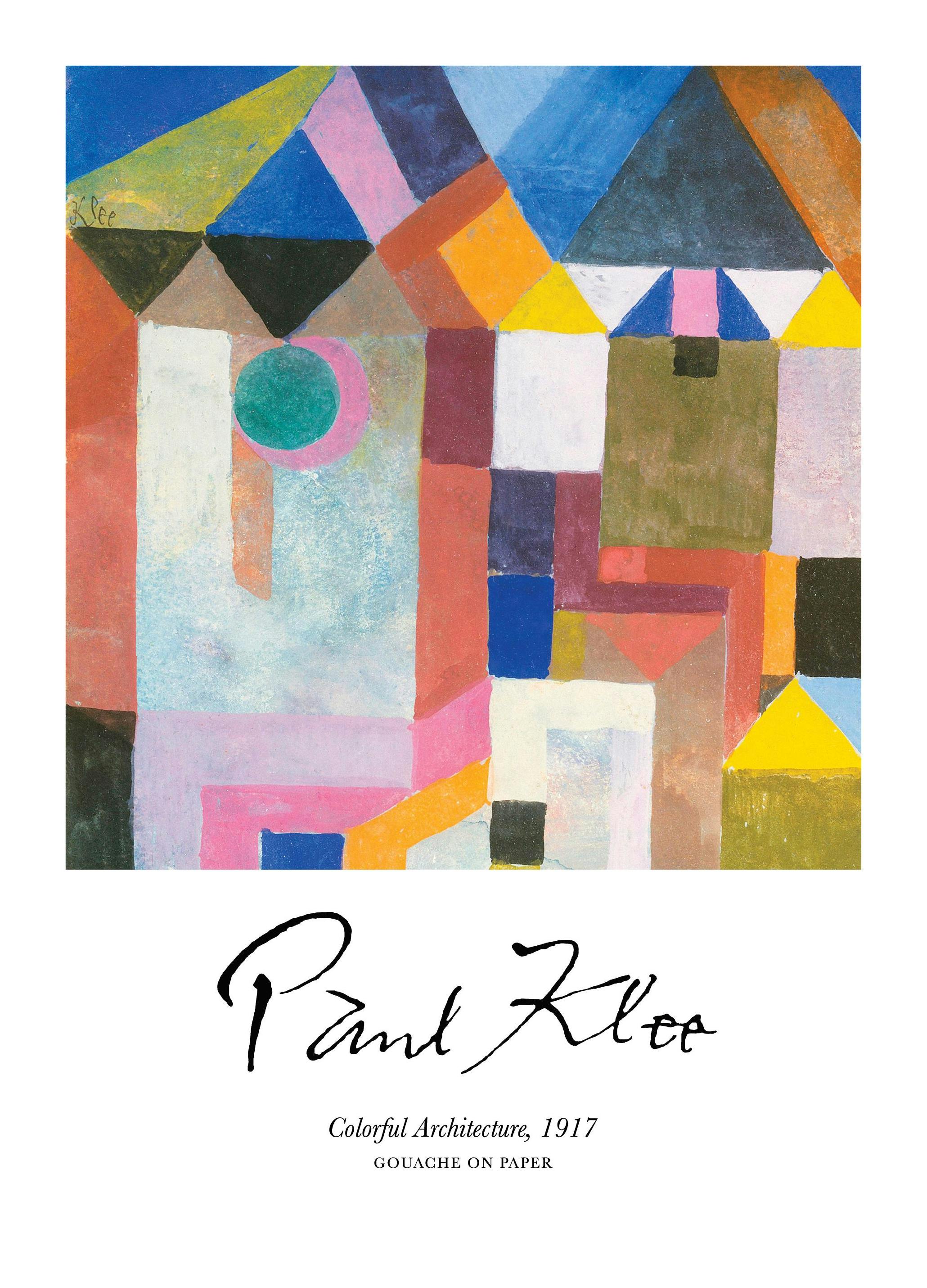 Prints - Paul Klee - Colorful Architecture Print (50x70 cm) - Paul Klee Prints