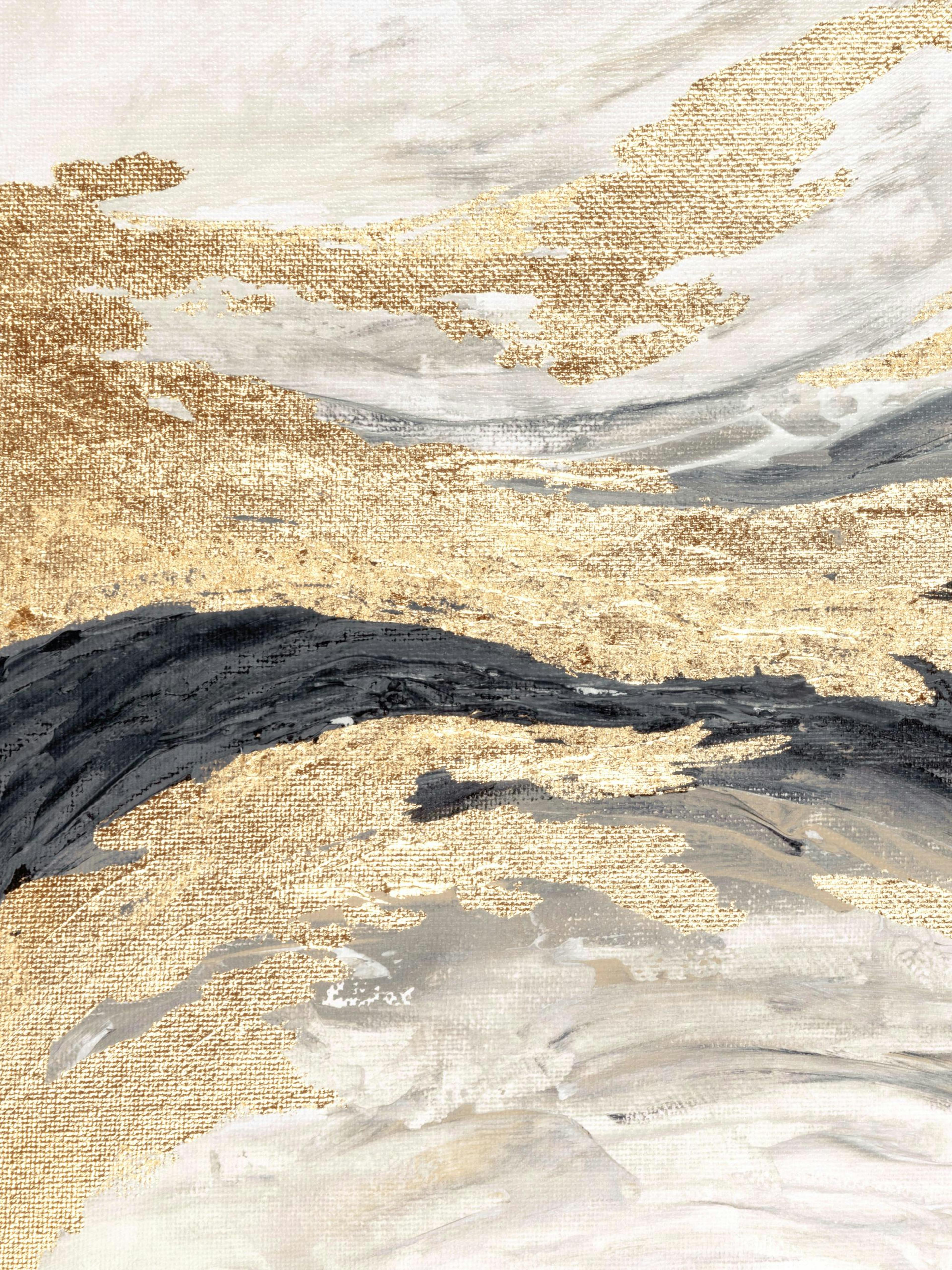 Gold Wave No1 Print