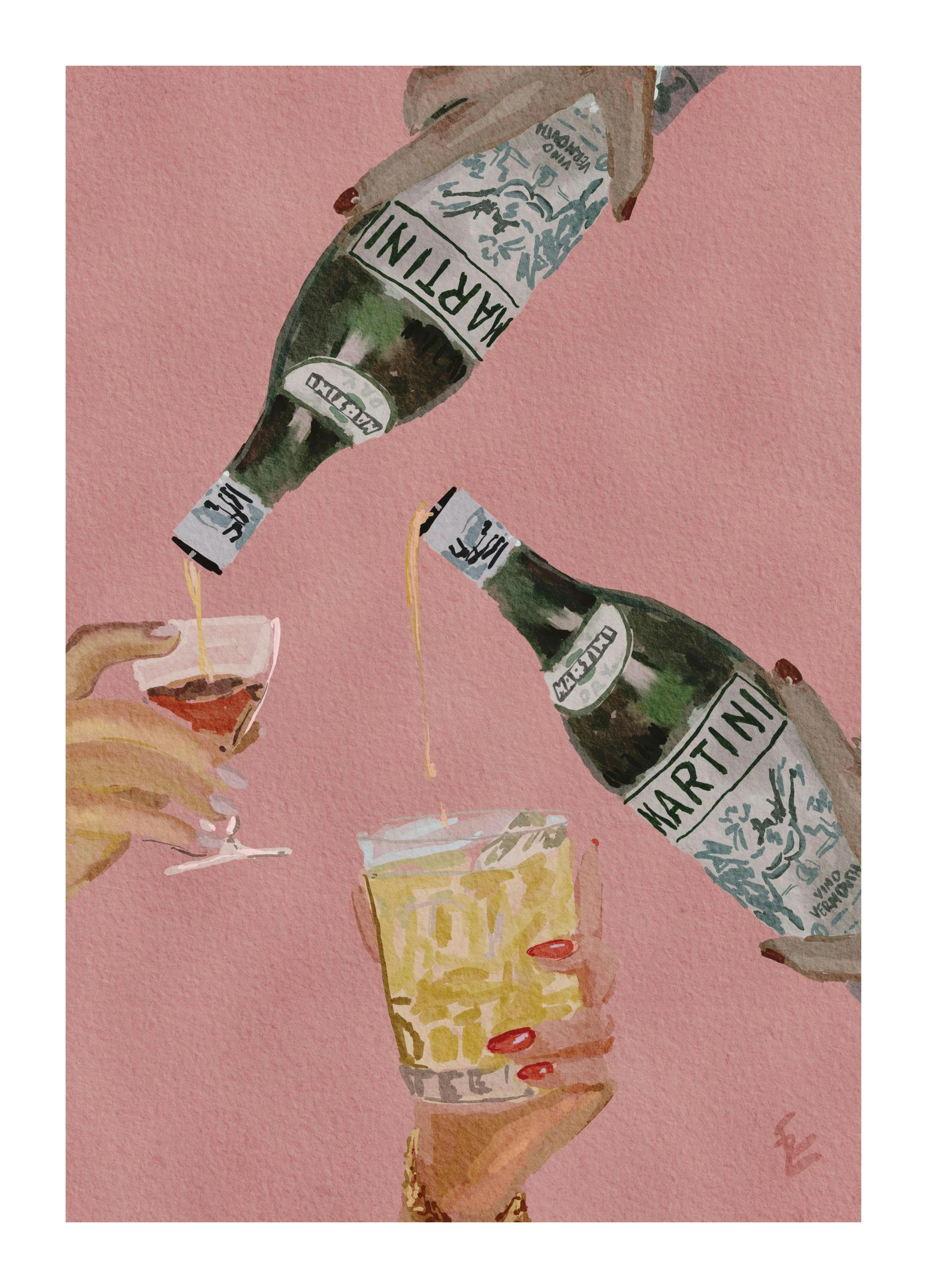 EkaterinaÂZagorska - One More Martini Please Poster (30x40 cm)