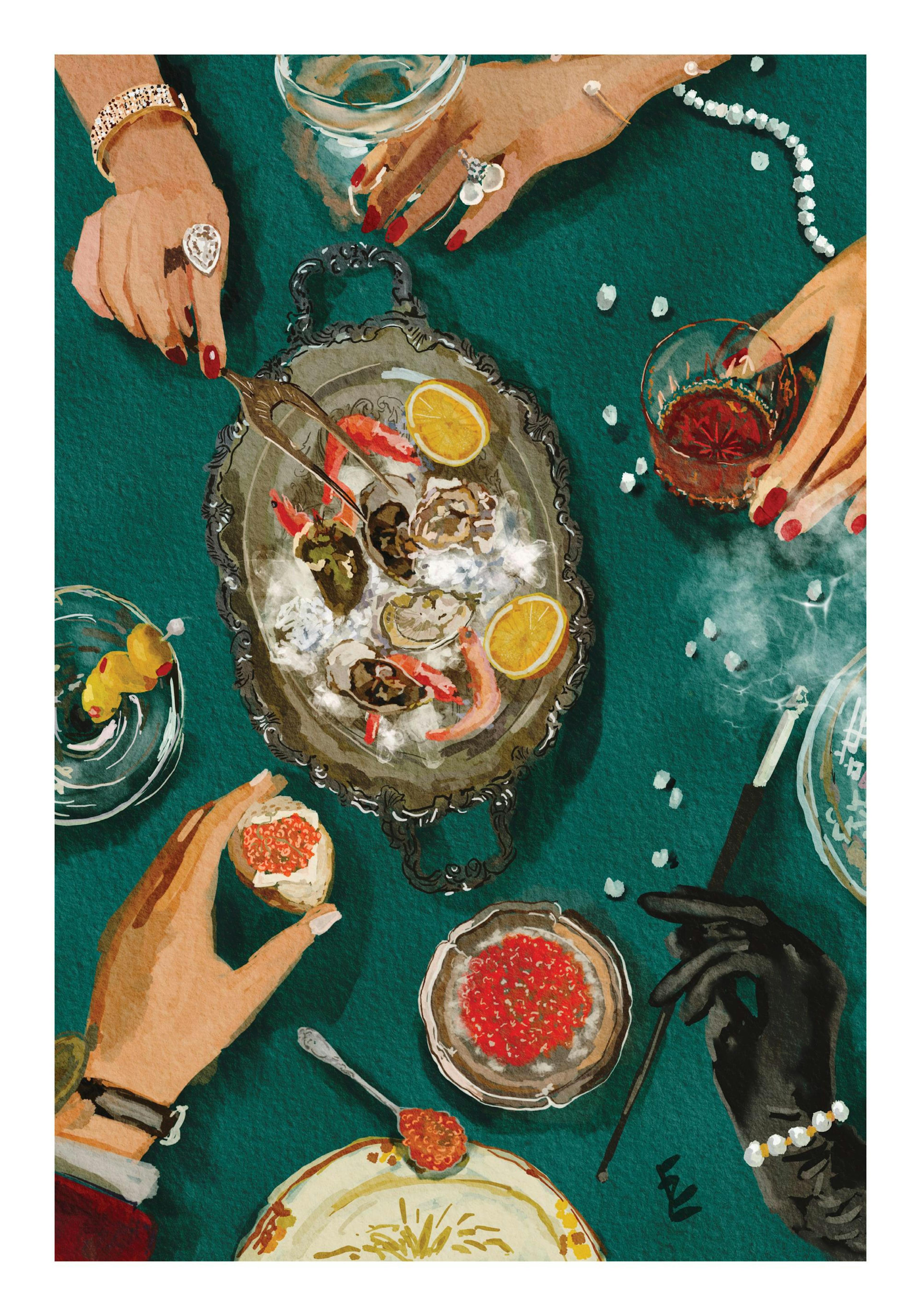 Ekaterina Zagorska - Luxury Dinner Print