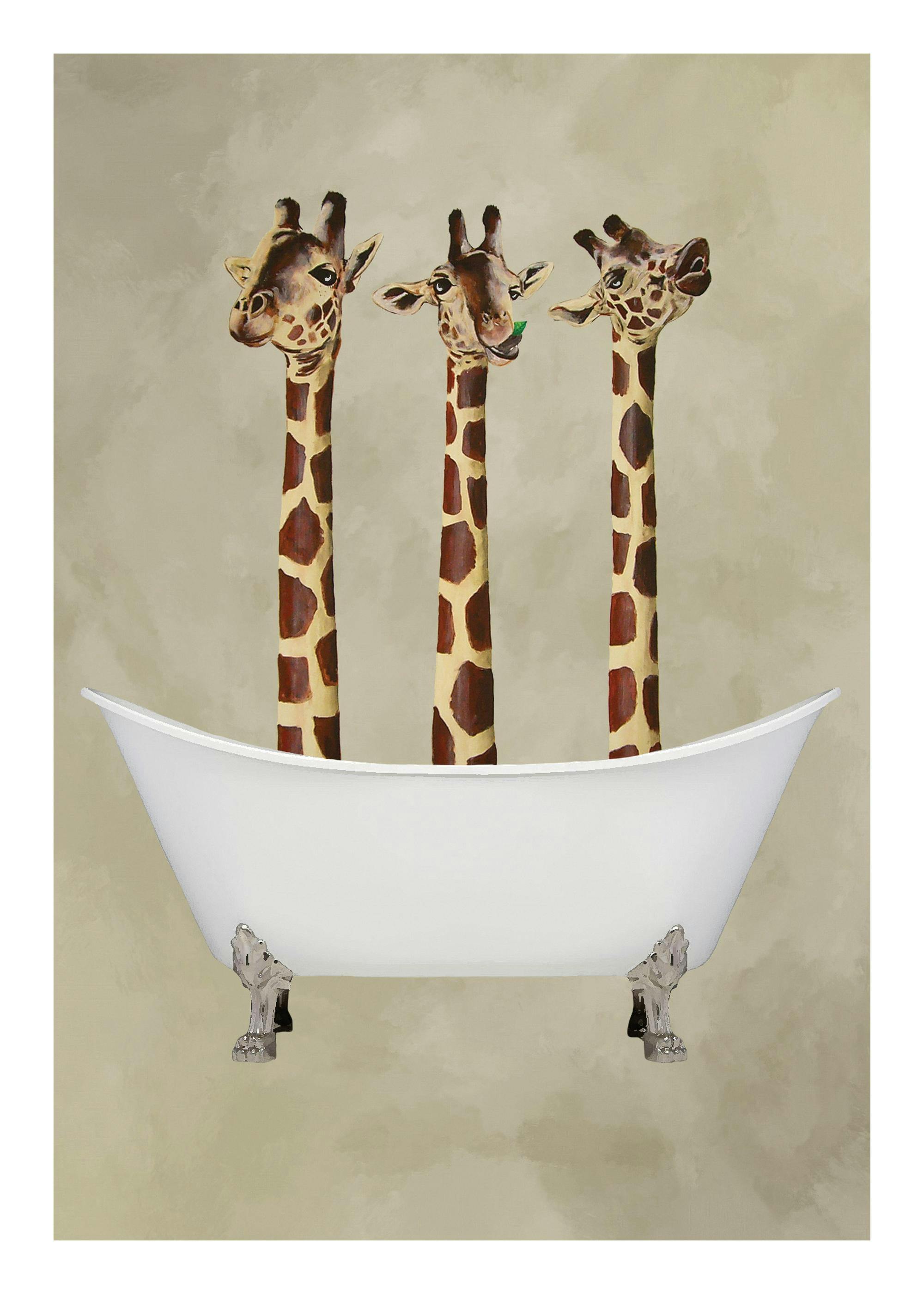 Coco De Paris - Giraffes in Bathtub Juliste 0