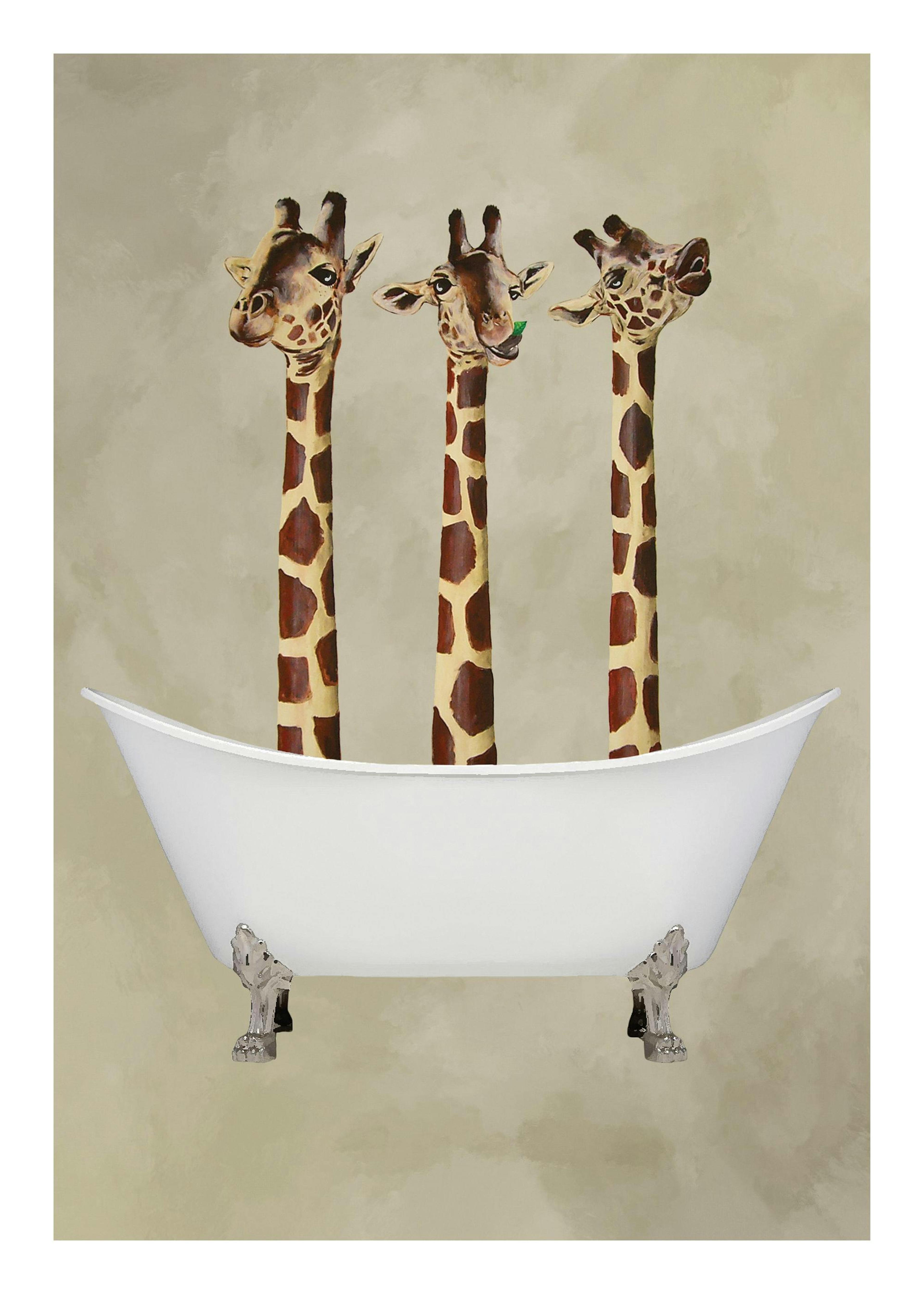 Coco De Paris - Giraffes in Bathtub Poster 0