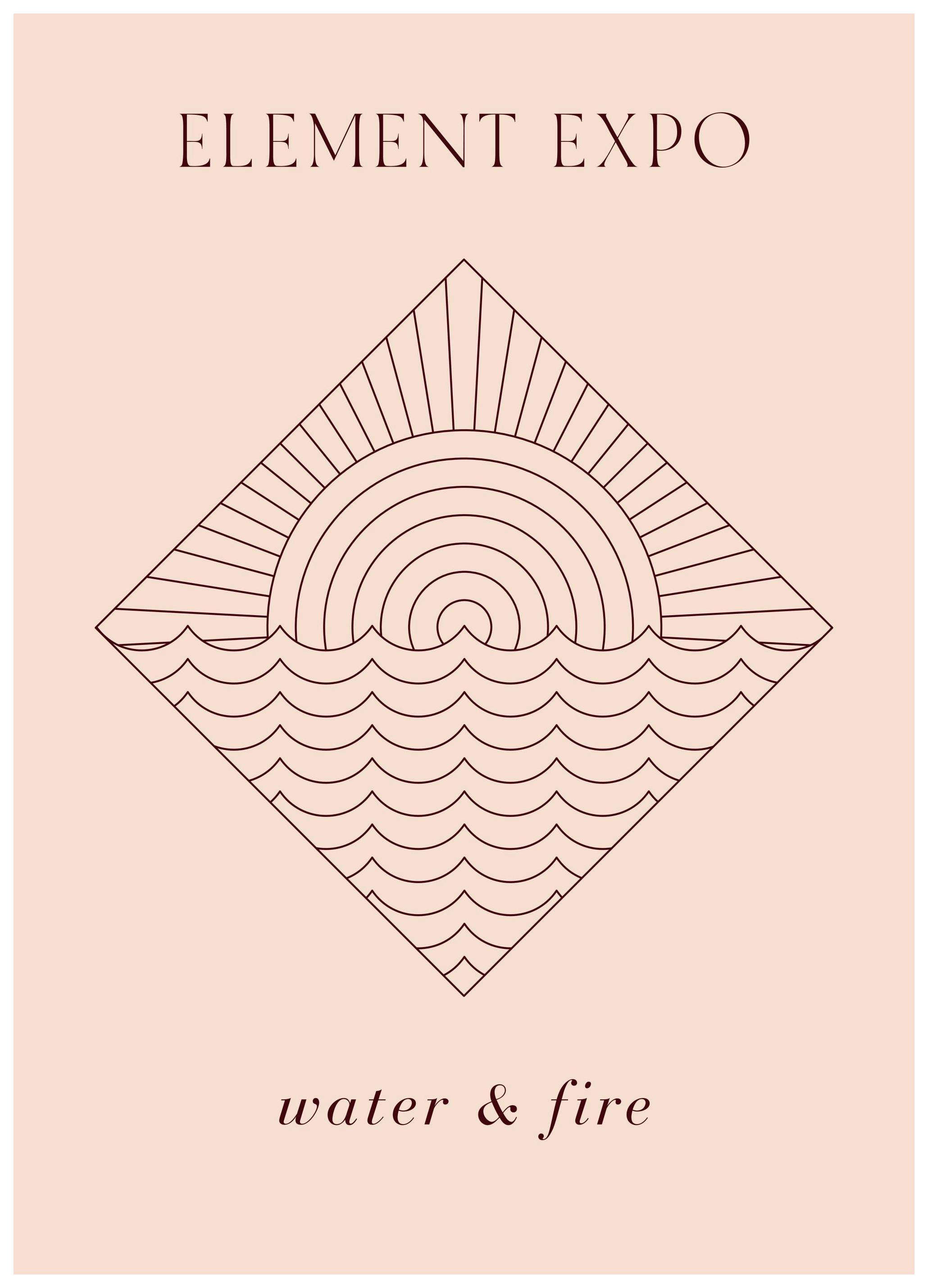 Water and Fire Plakat (50x70 cm)