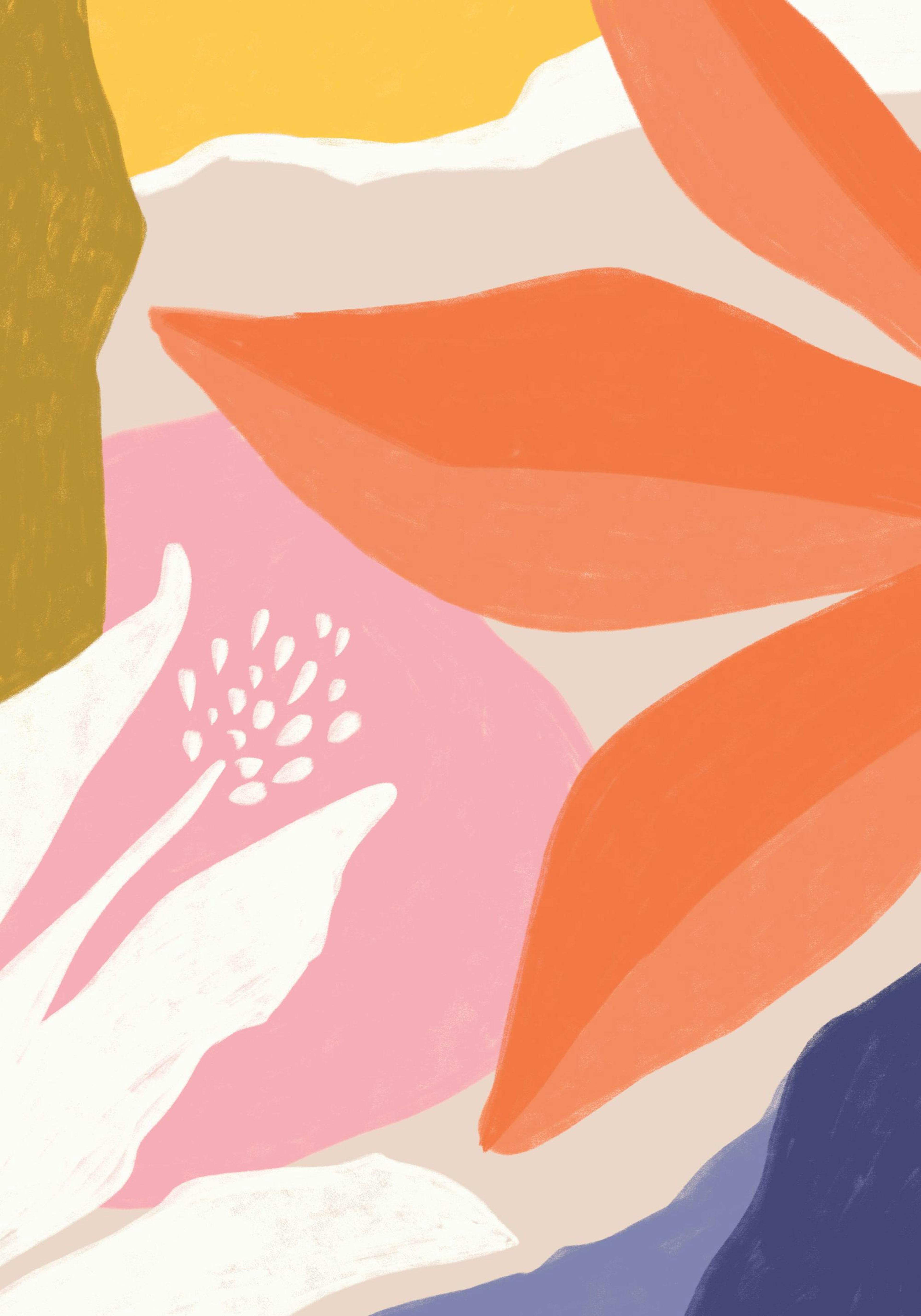 Close Up Florals Affiche