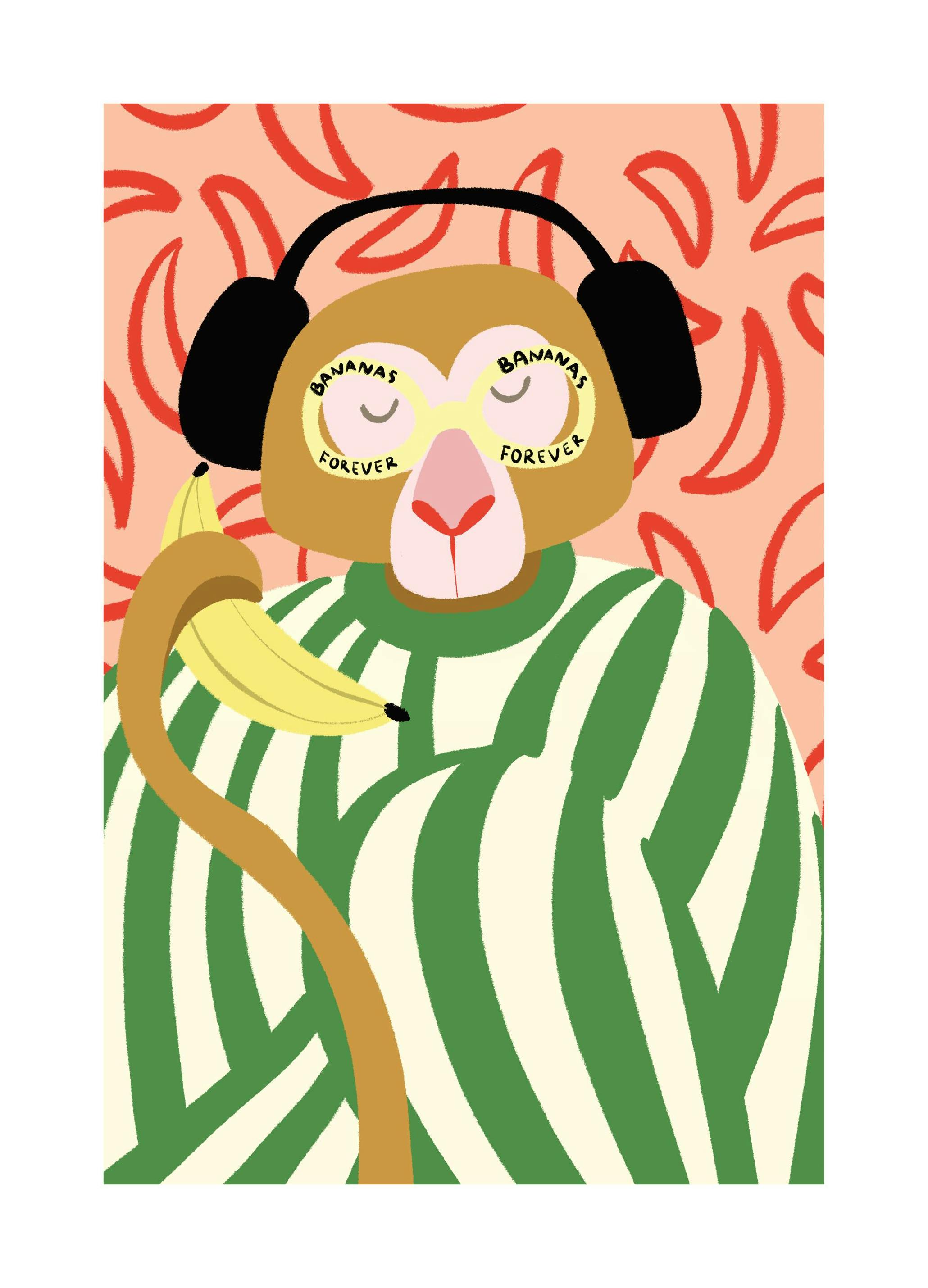 Bananas Forever Print (40x50 cm)