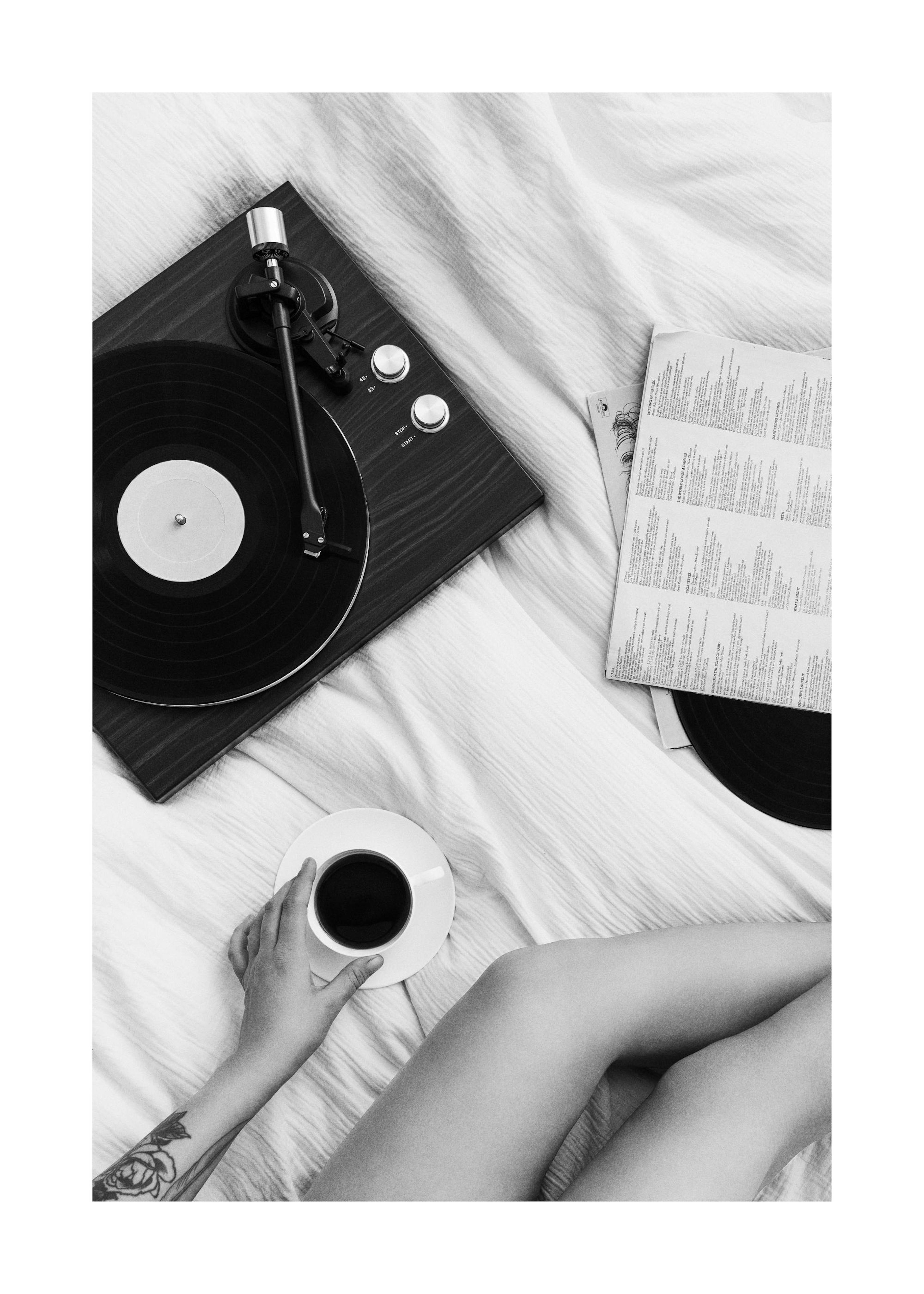Vinyl Player Morning Print 0