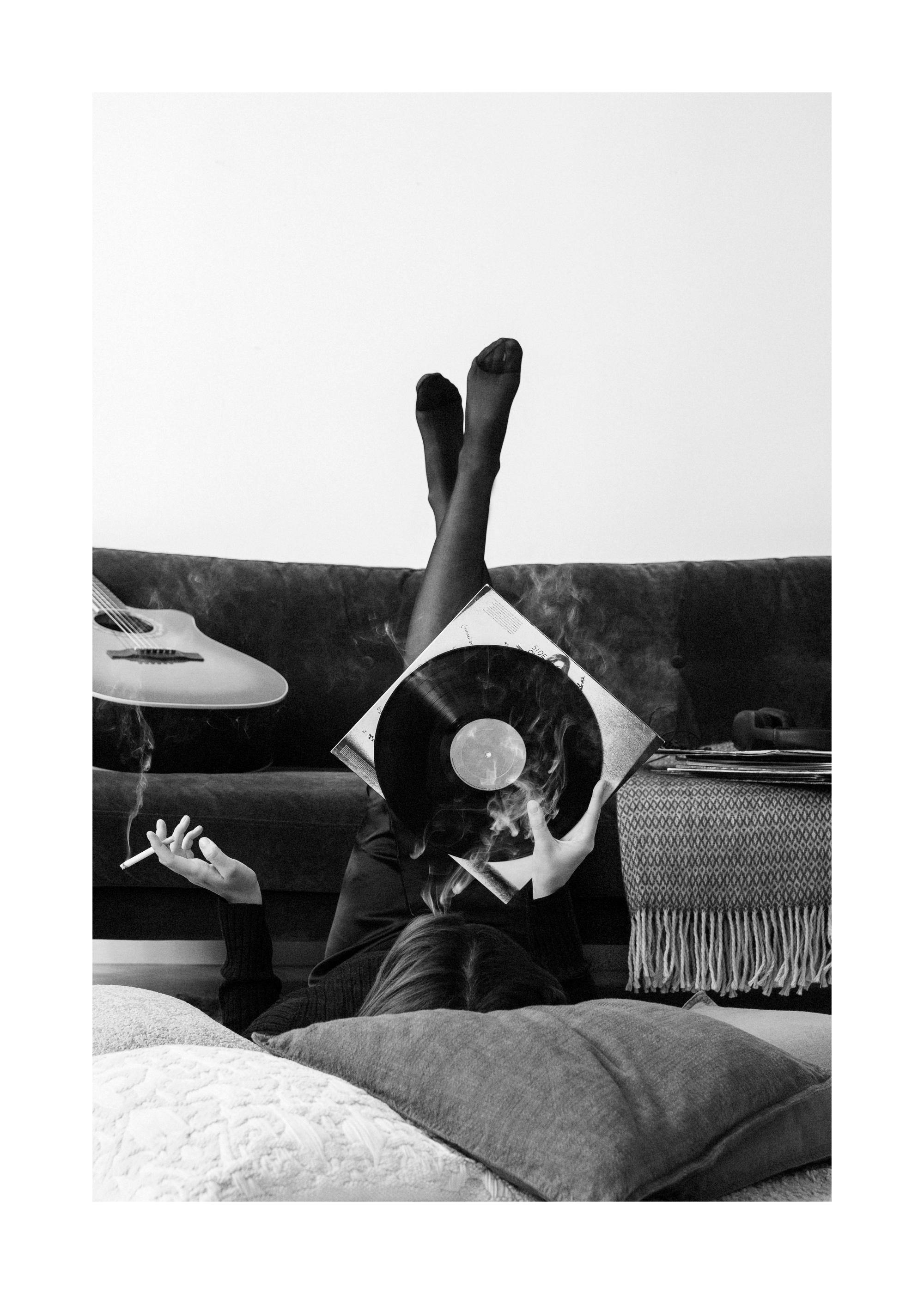 Smoky Vinyl Record Print 0