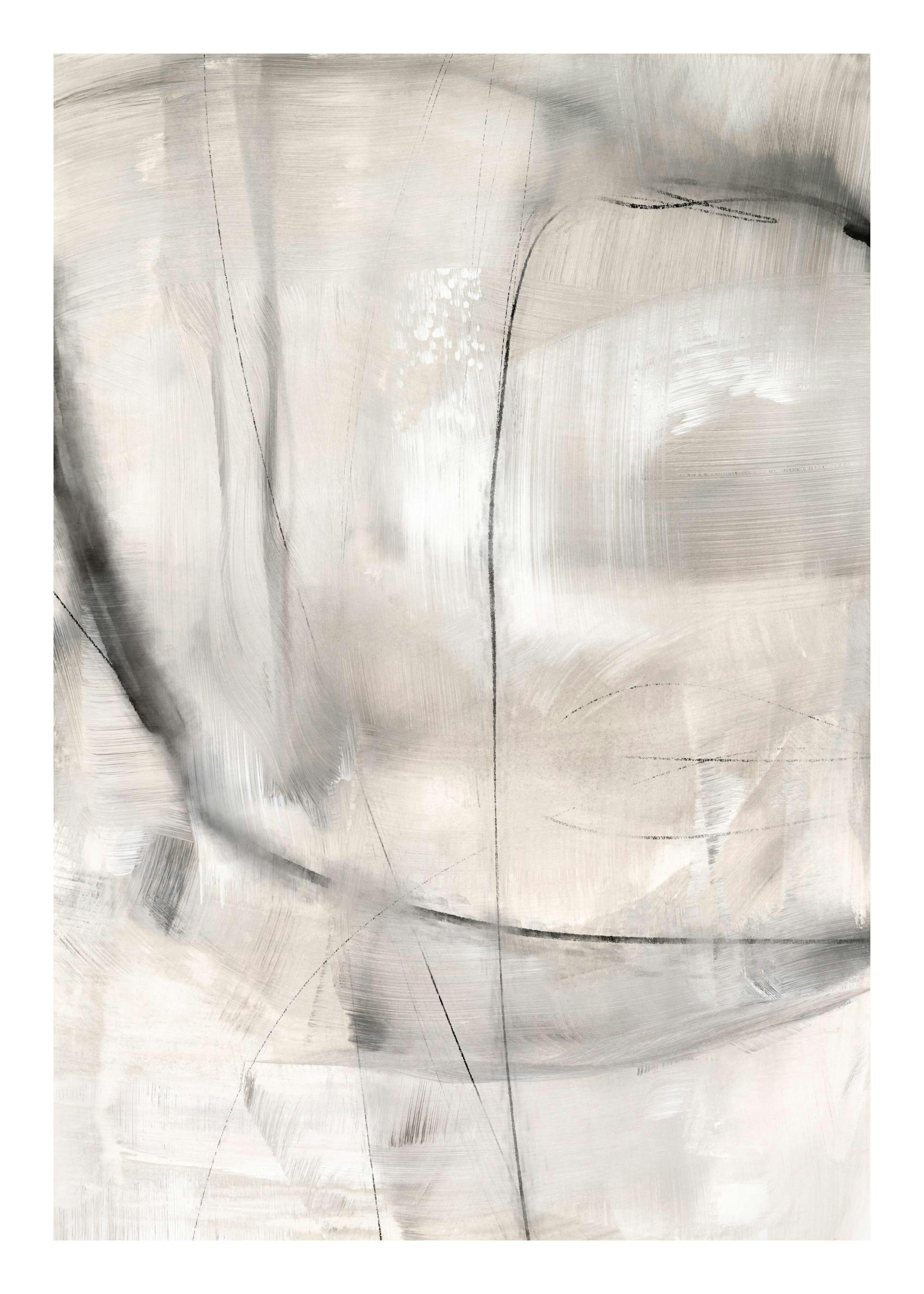 Abstract Greyscale No1 Poster 0