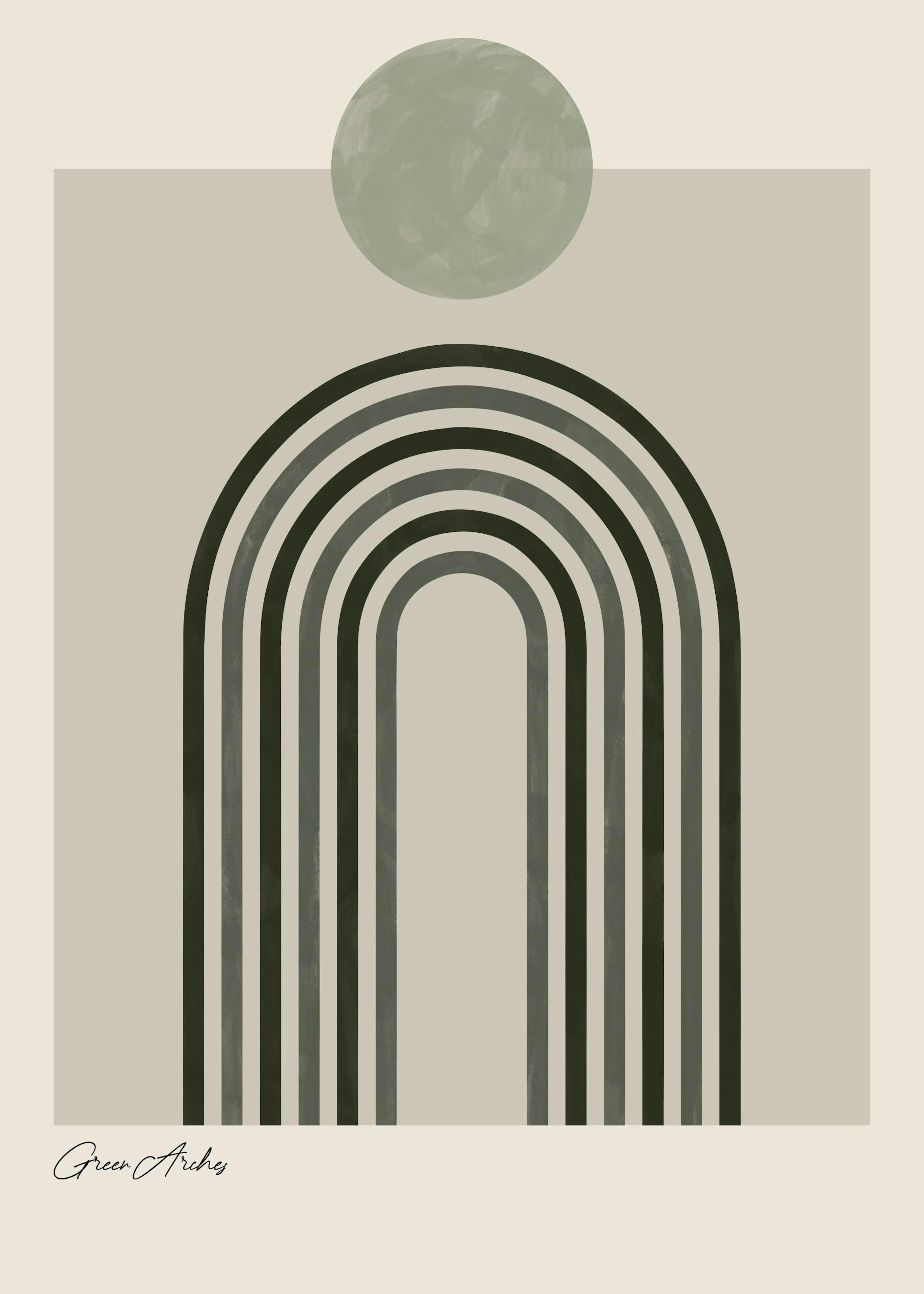 Green Arches Poster 0