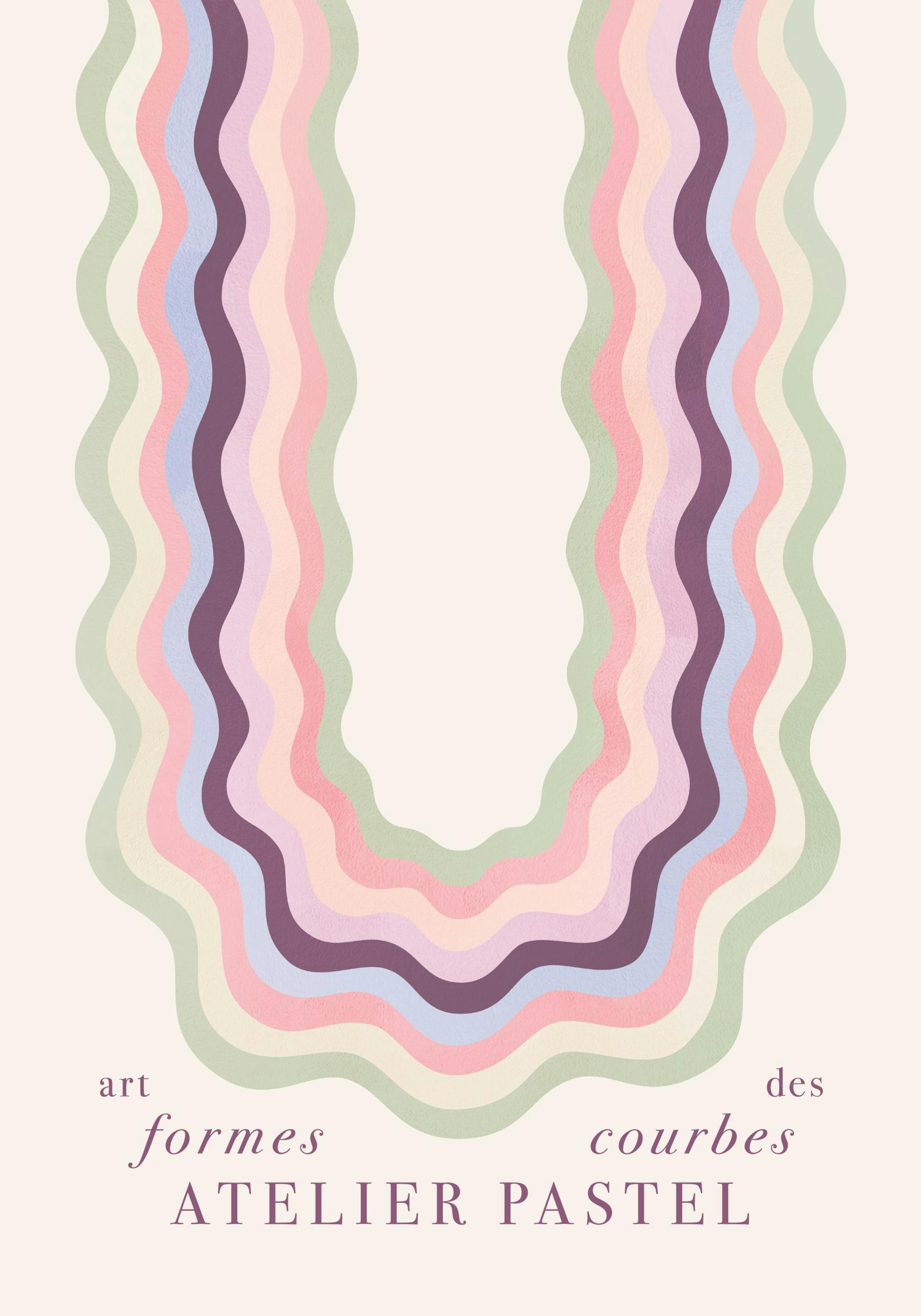 Art Des Formes Courbes Affiche