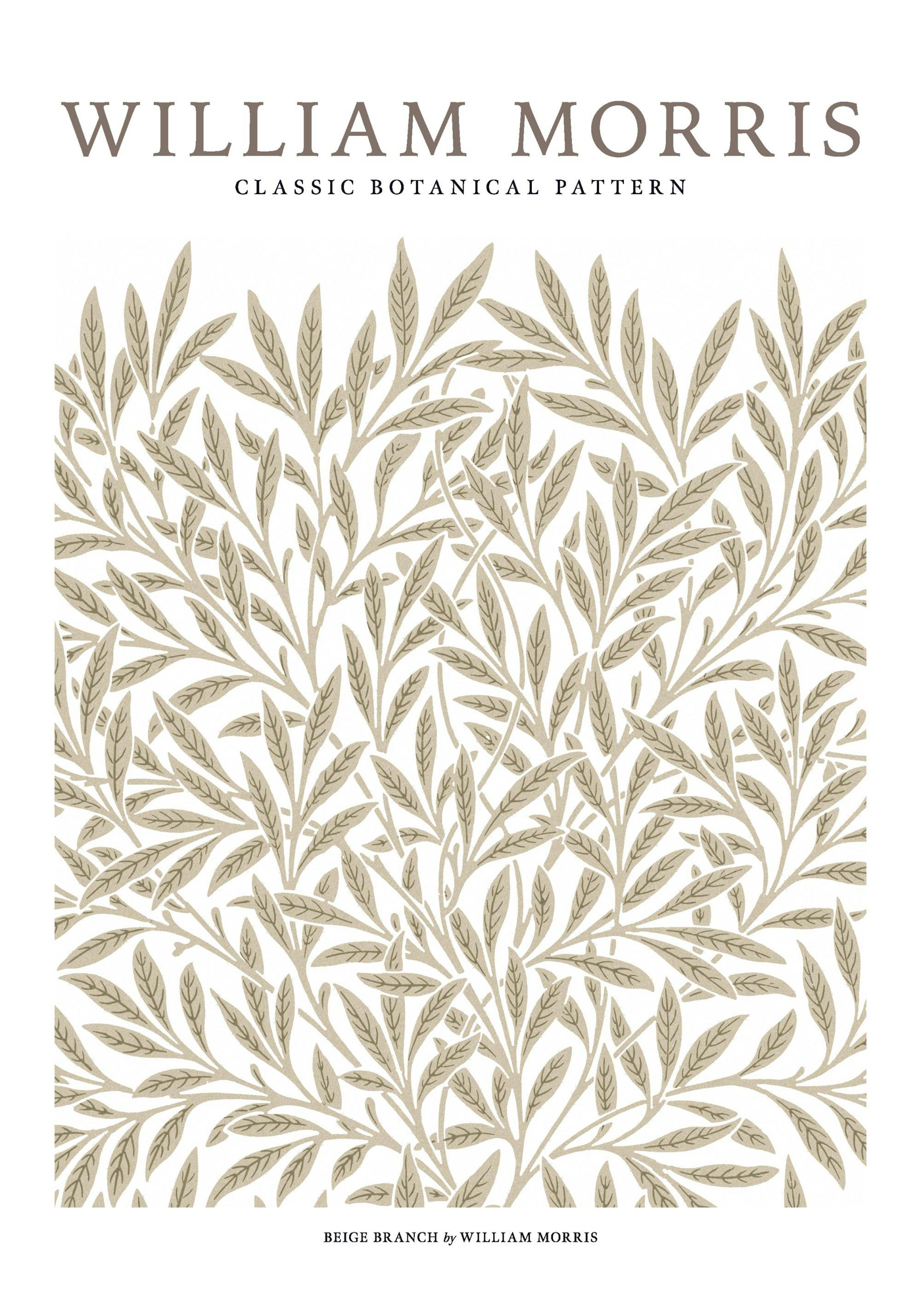 William Morris - Beige Branch Poster
