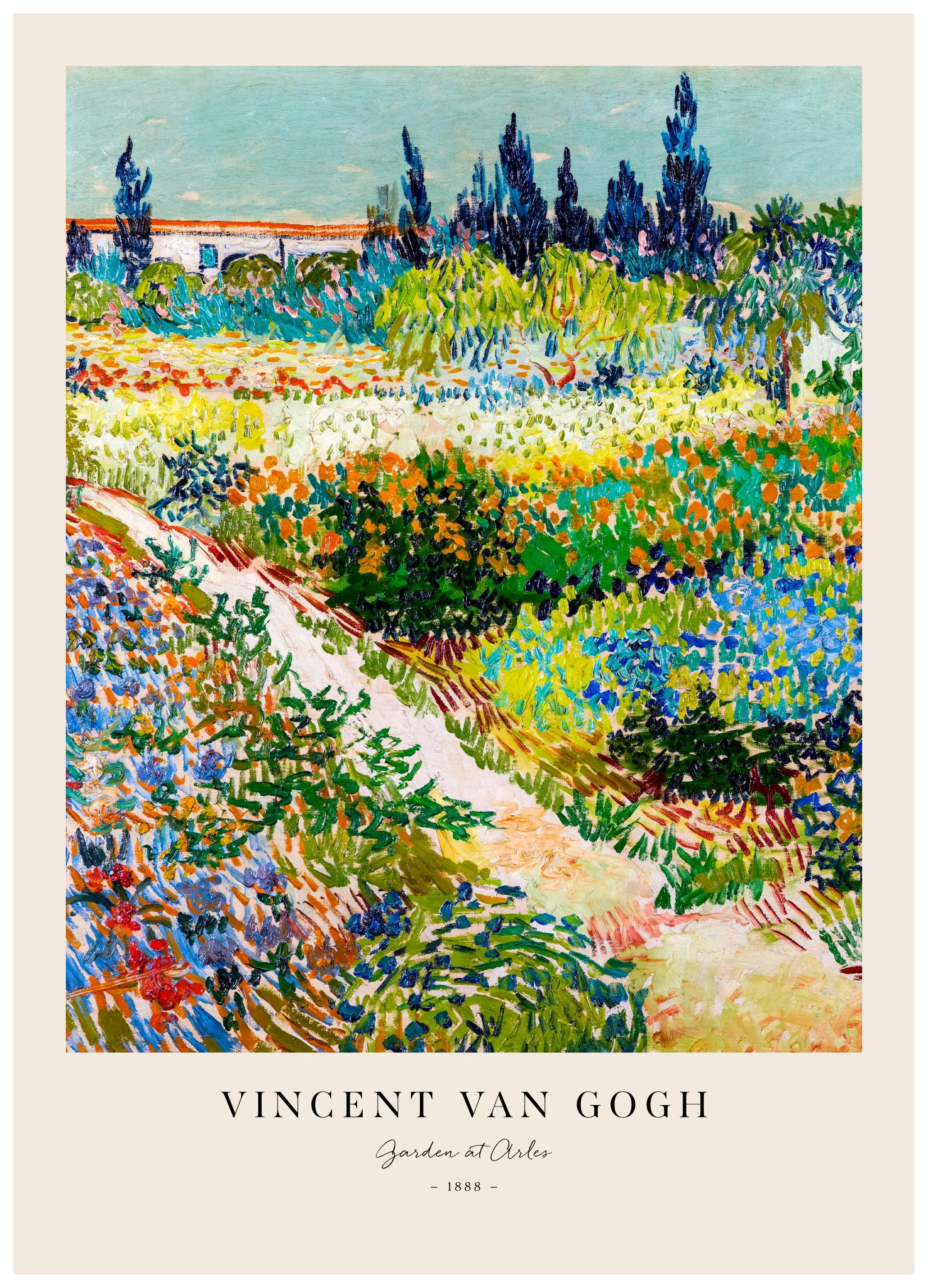 Van Gogh - Garden at Arles Plakat (70x100 cm)- Van Gogh Plakat
