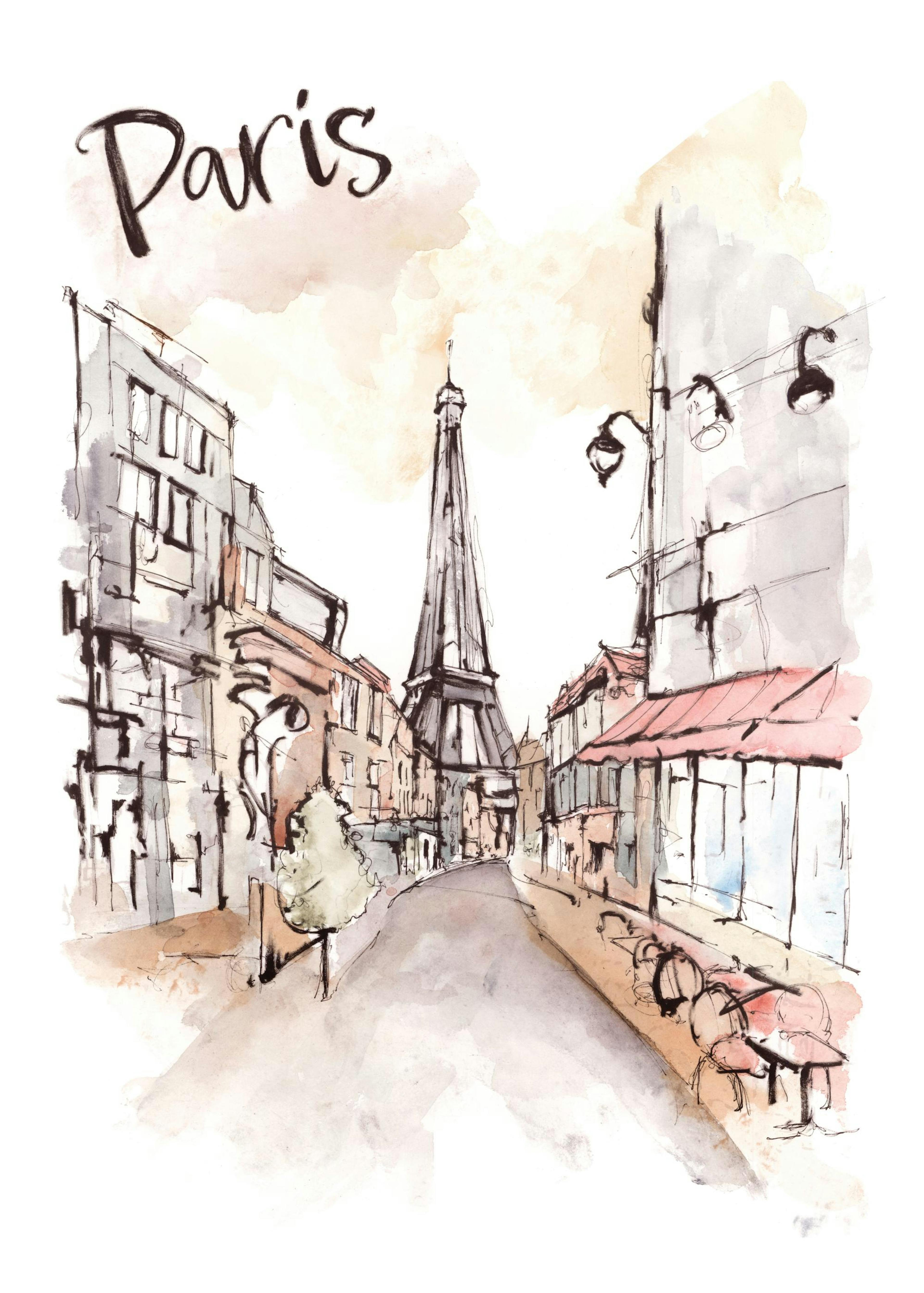 Painted Paris Plagát 0