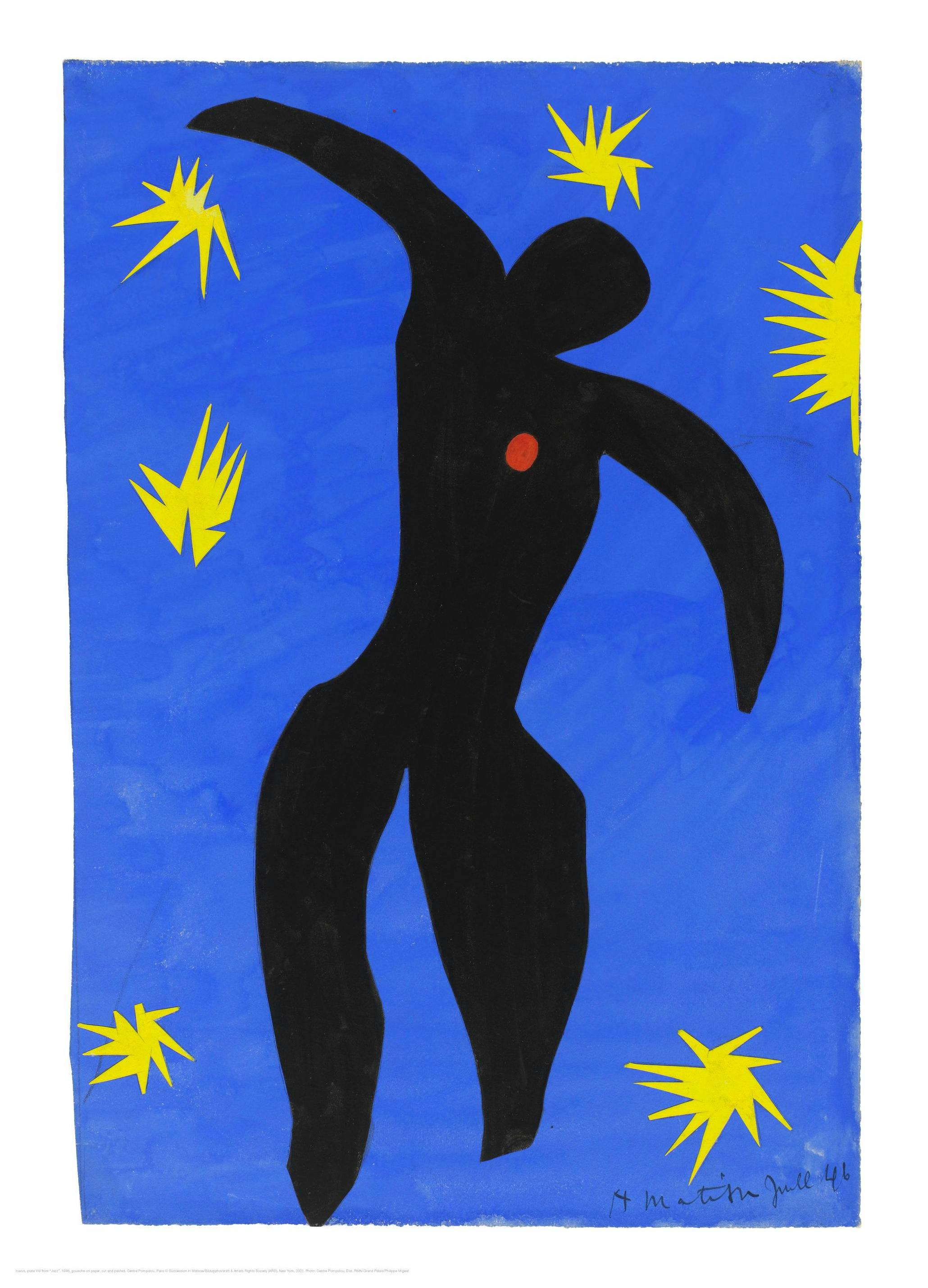 Prints - Matisse - Icarus Print (30x40 cm) - Matisse art prints