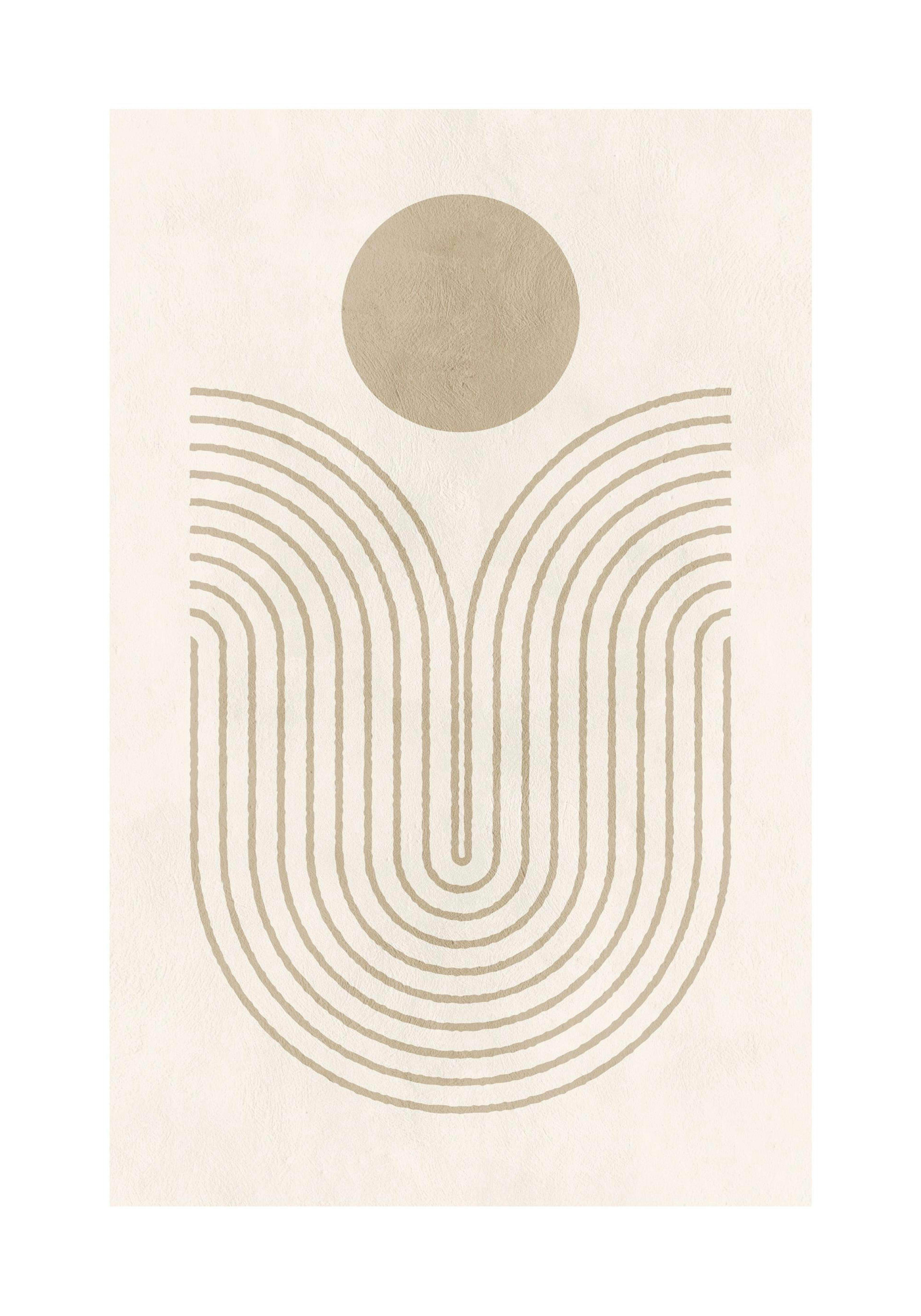 Graphic Shapes and Curves No1 Plagát 0