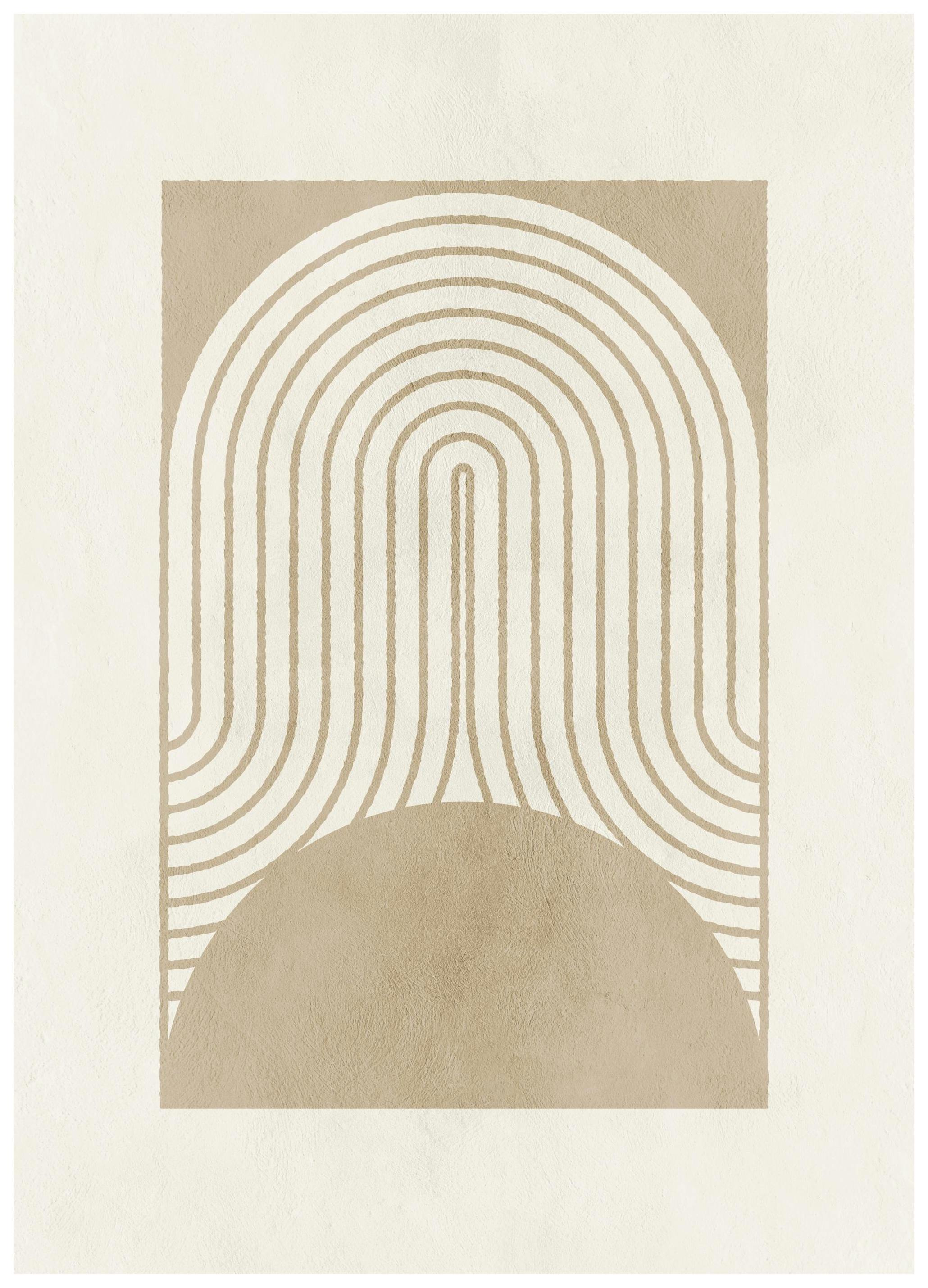 Graphic Shapes and Curves No2 Affiche (50x70 cm)