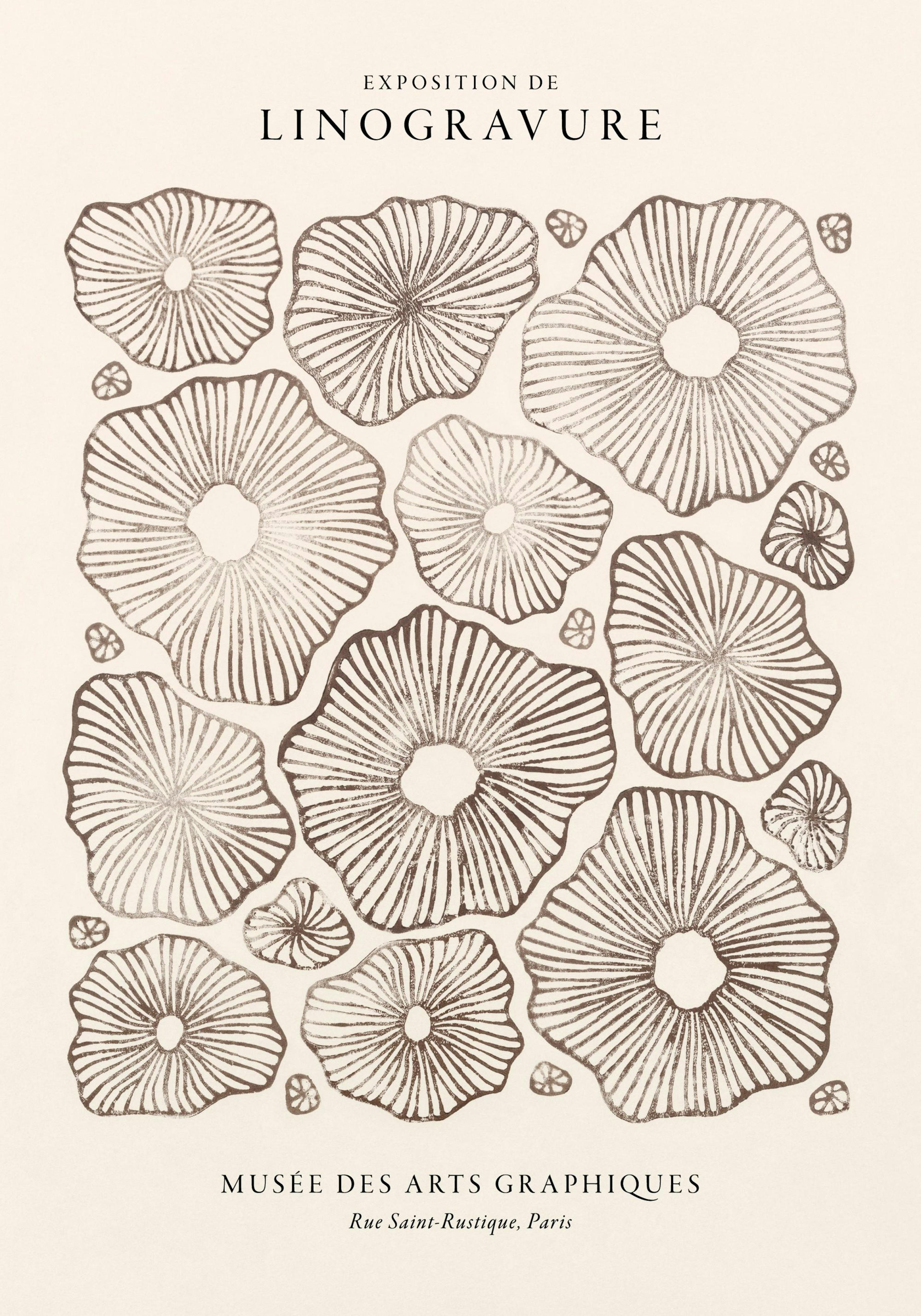 Linocut Exhibition Poster