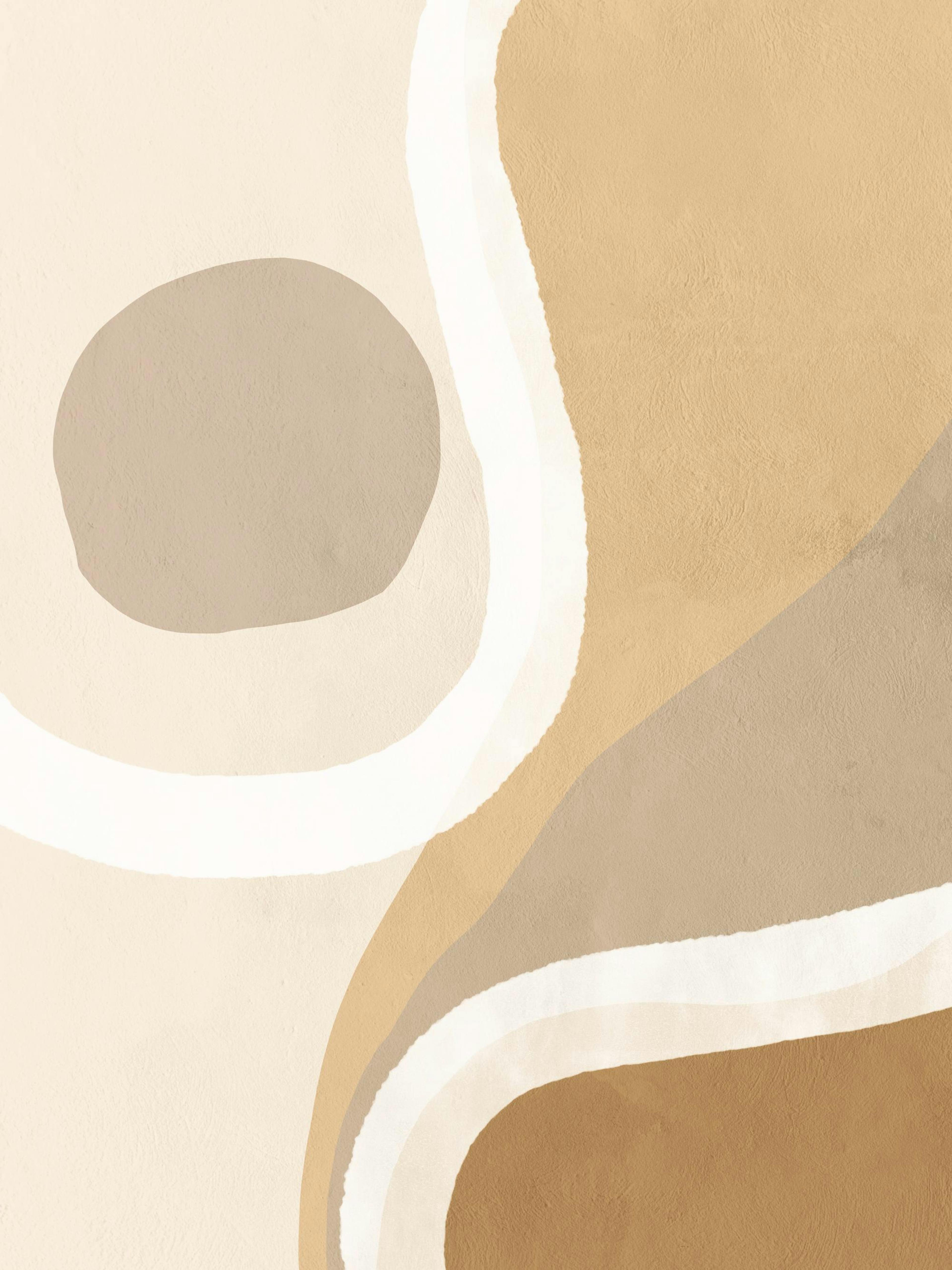 Warm Shapes No1 Print