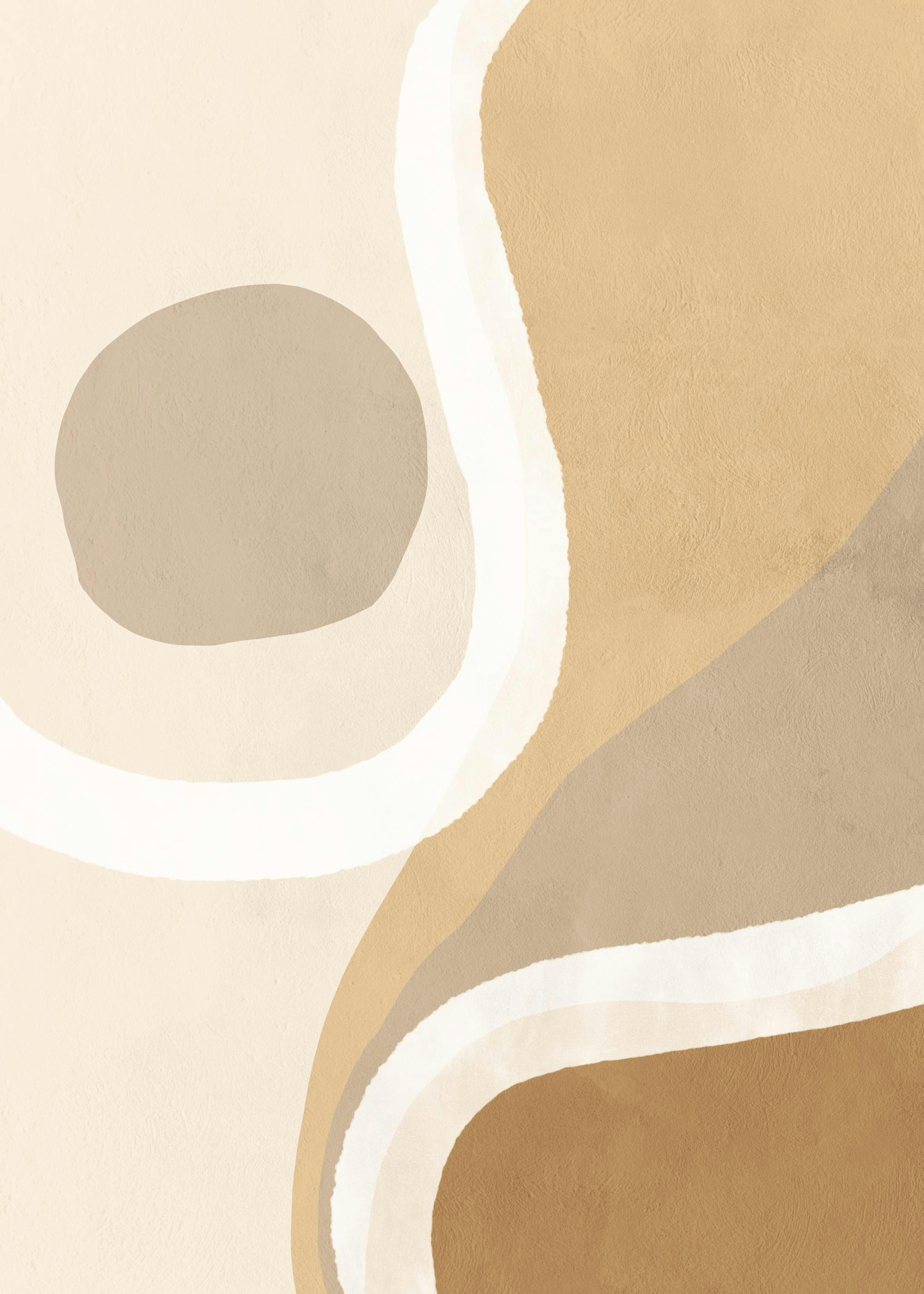 Warm Shapes No1 Poster 0