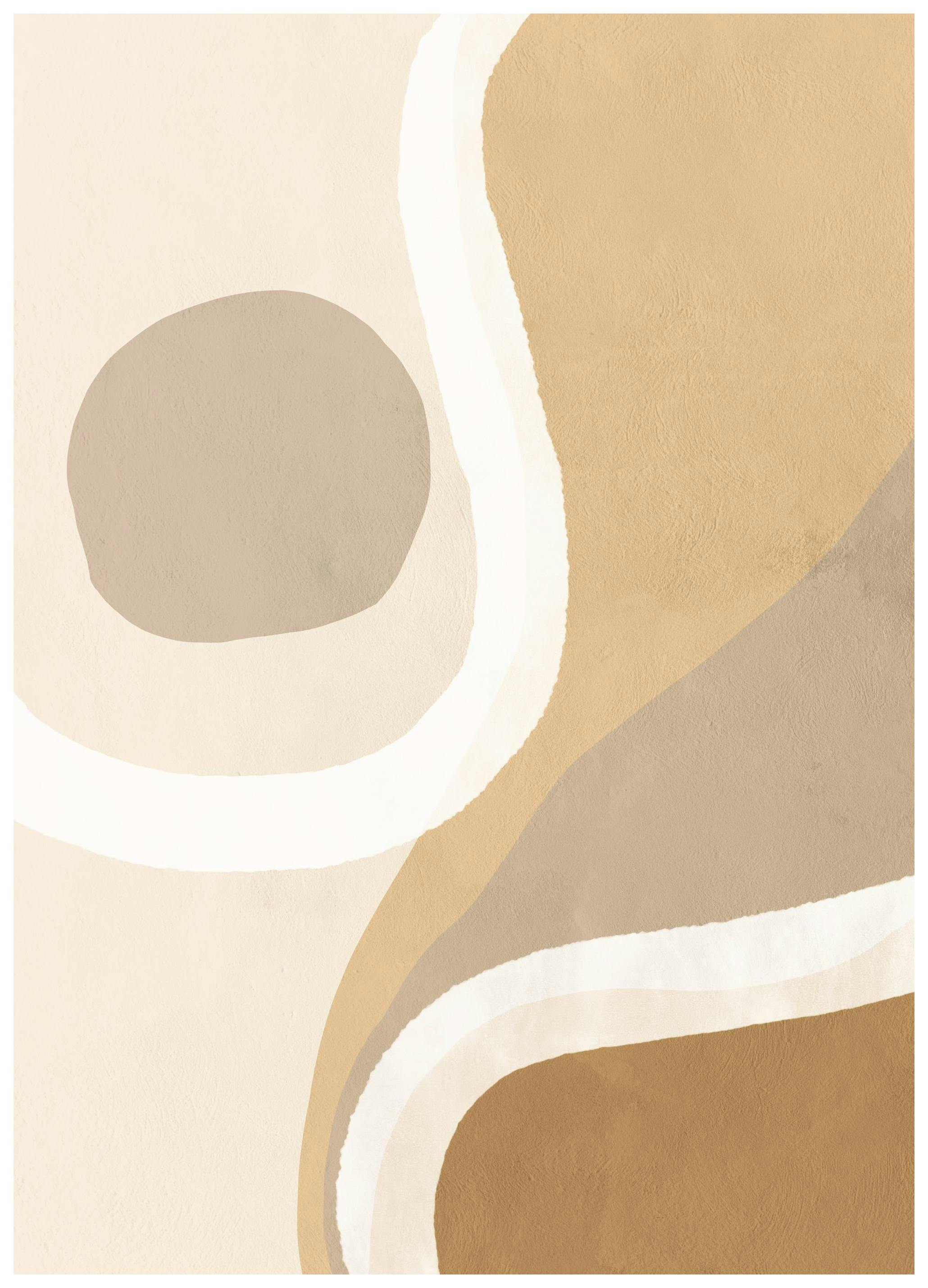 Warm Shapes No1 Print (50x70 cm)