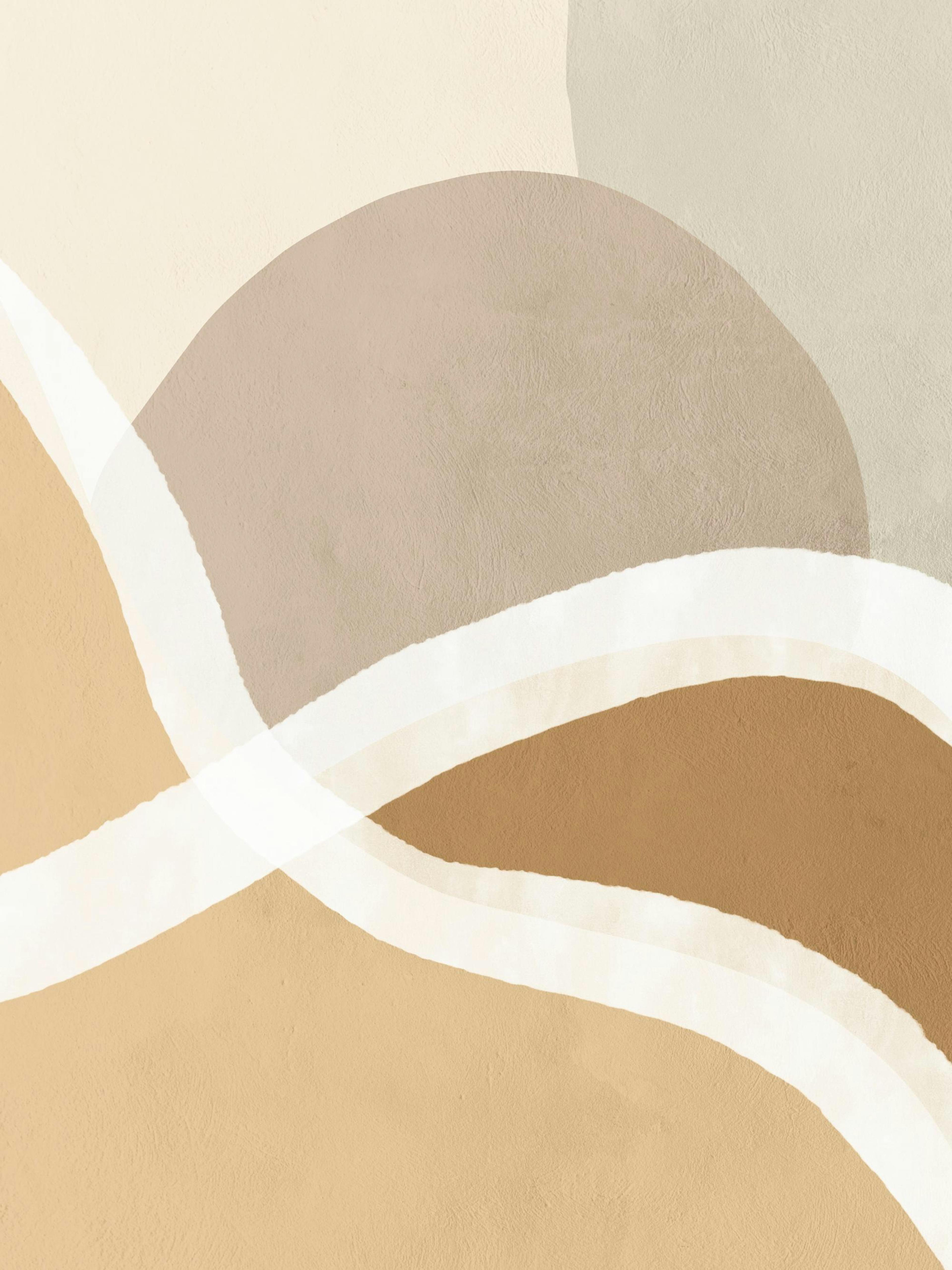 Warm Shapes No2 Poster