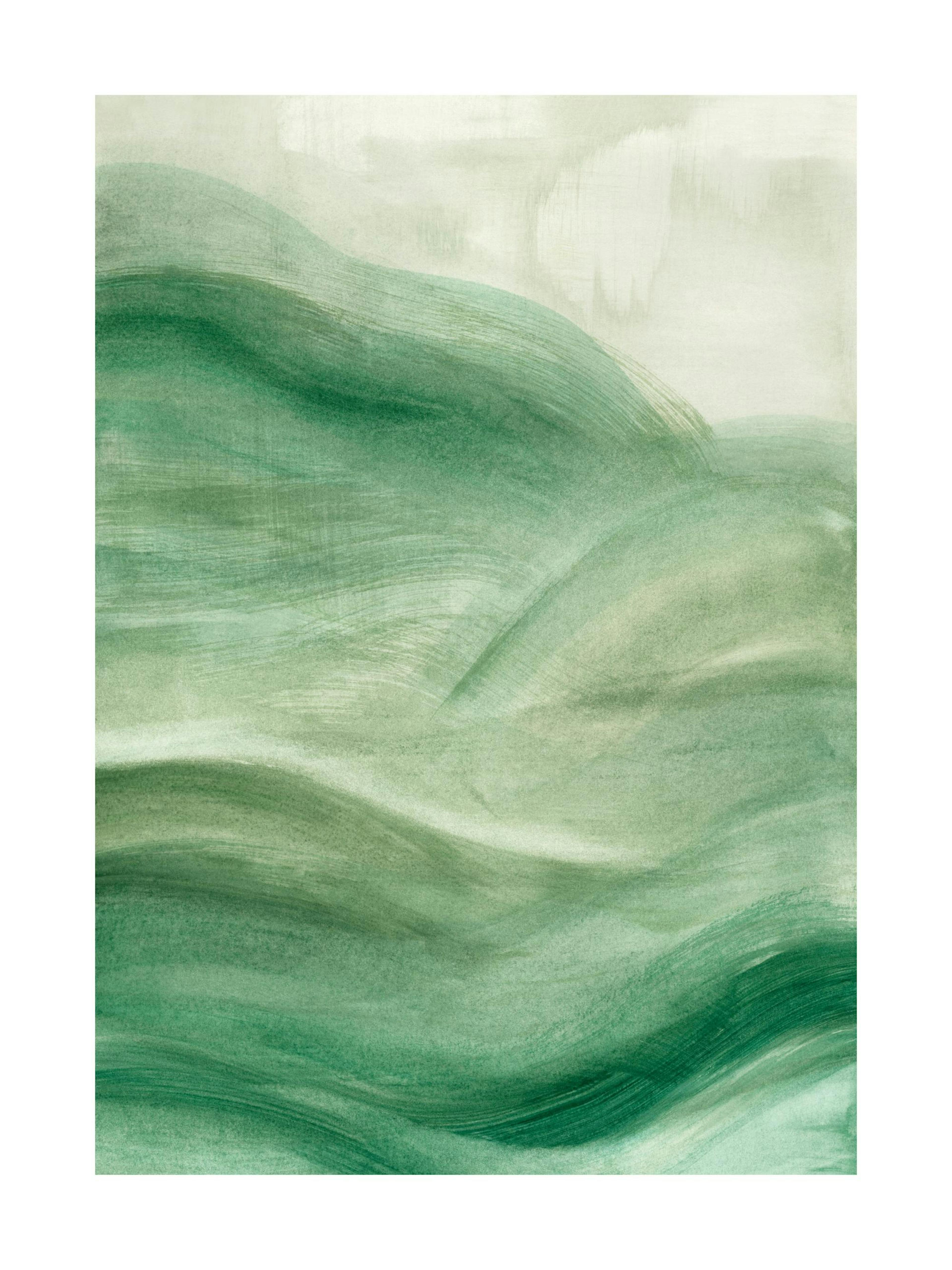 Flowy Green No2 Print