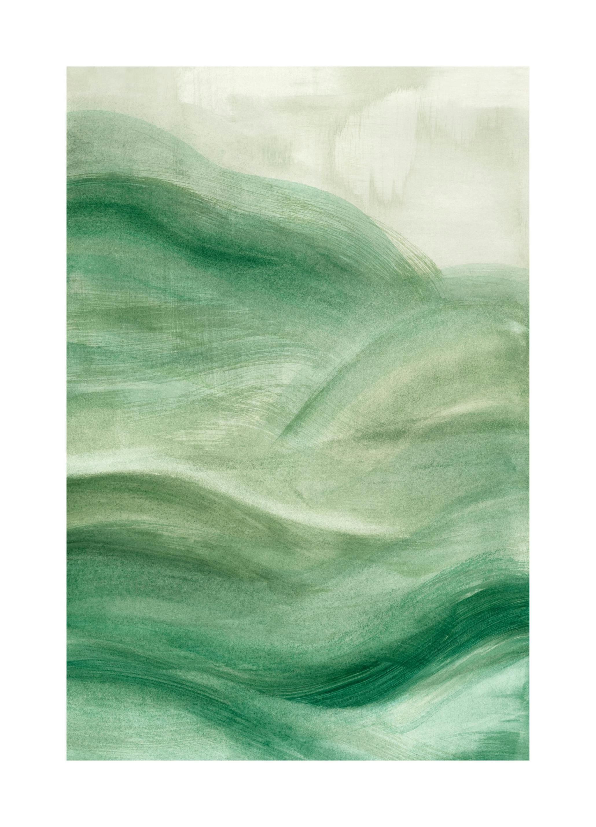 Flowy Green No2 Plakat (30x40 cm)-Plakaty