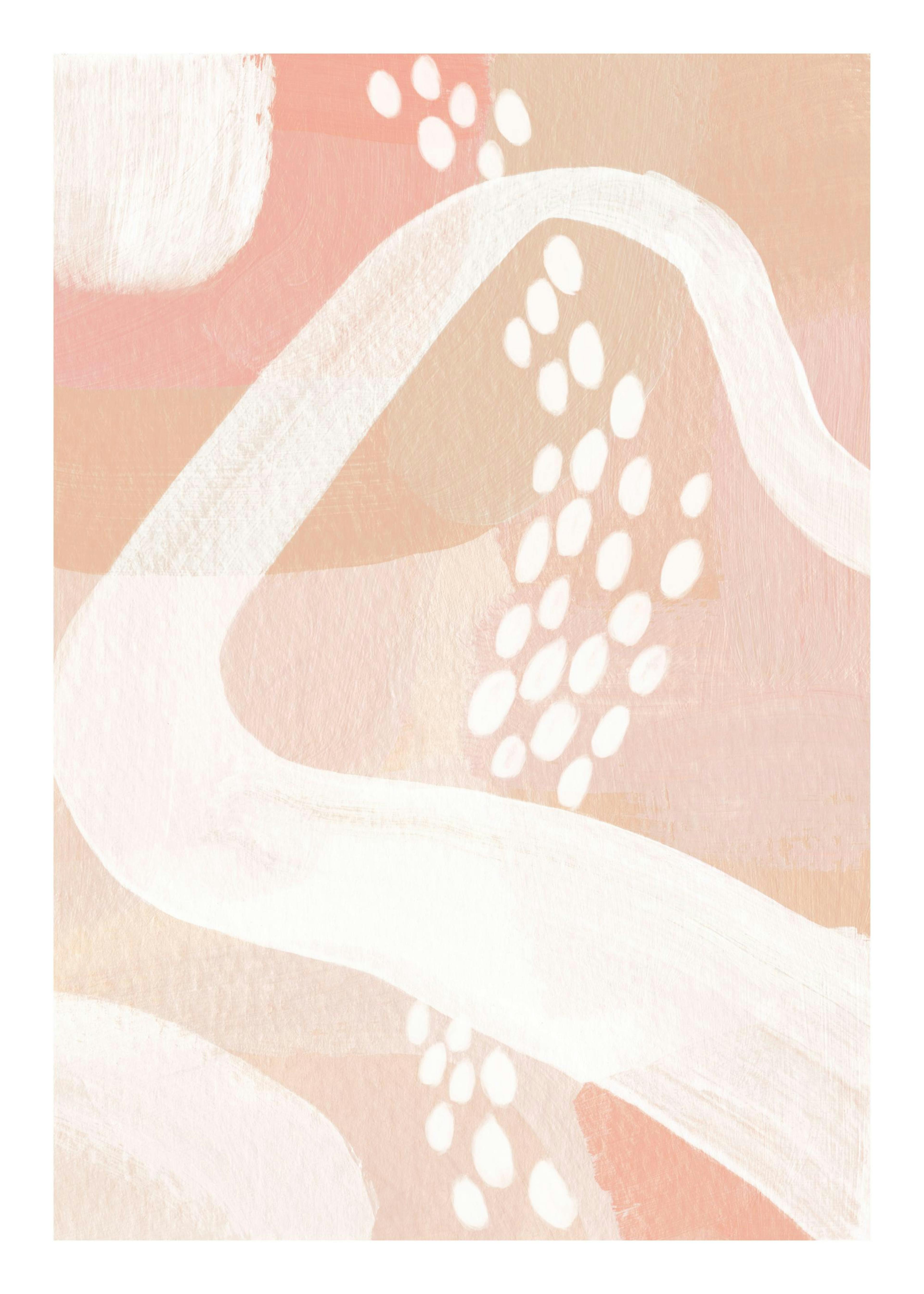 Peachy Abstract No1 Poster 0