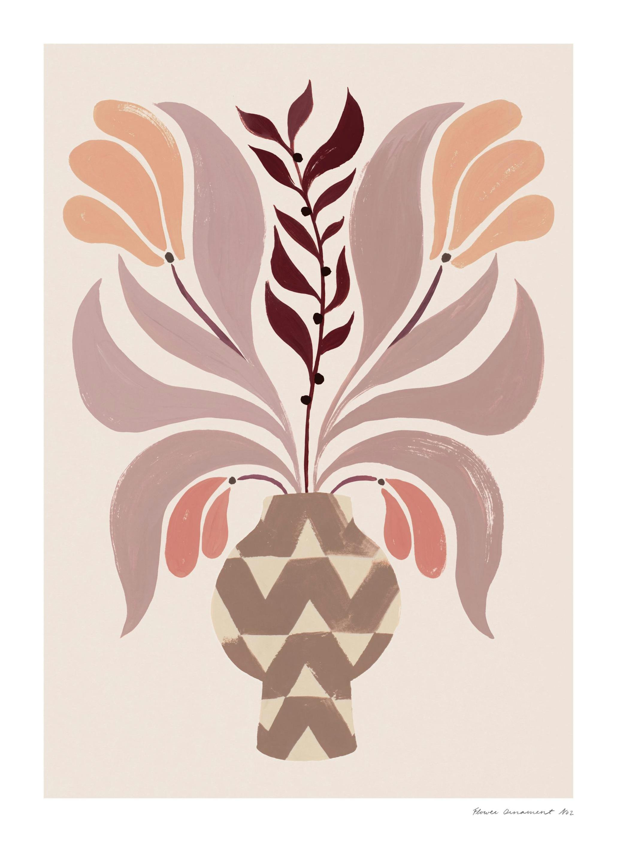 Flower Ornament No2 Poster (30x40 cm) - Poster