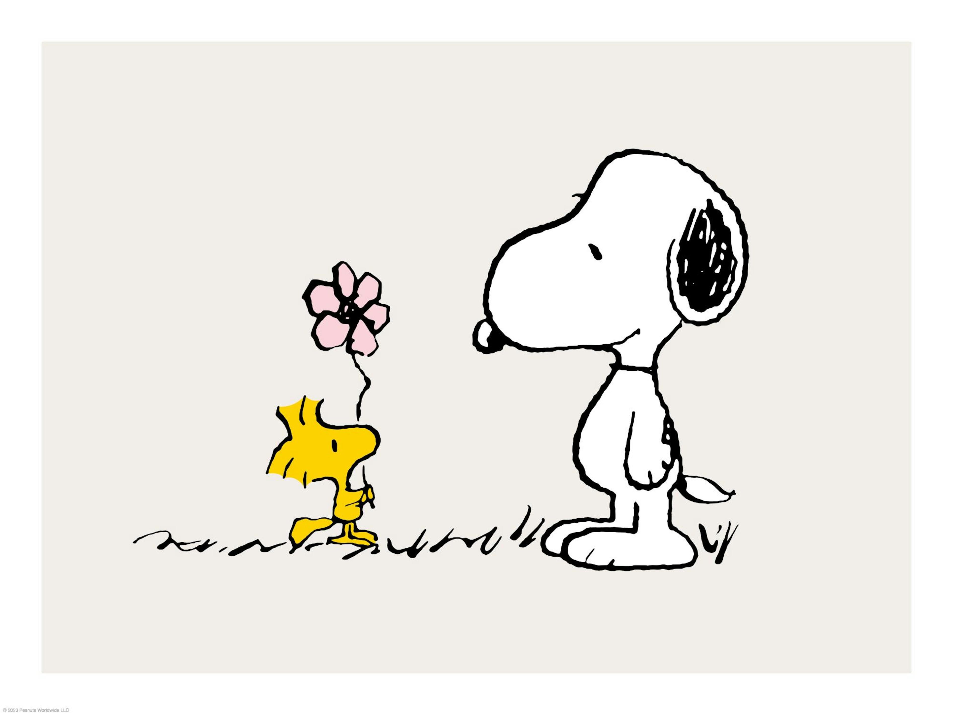 Snoopy and Woodstock Print