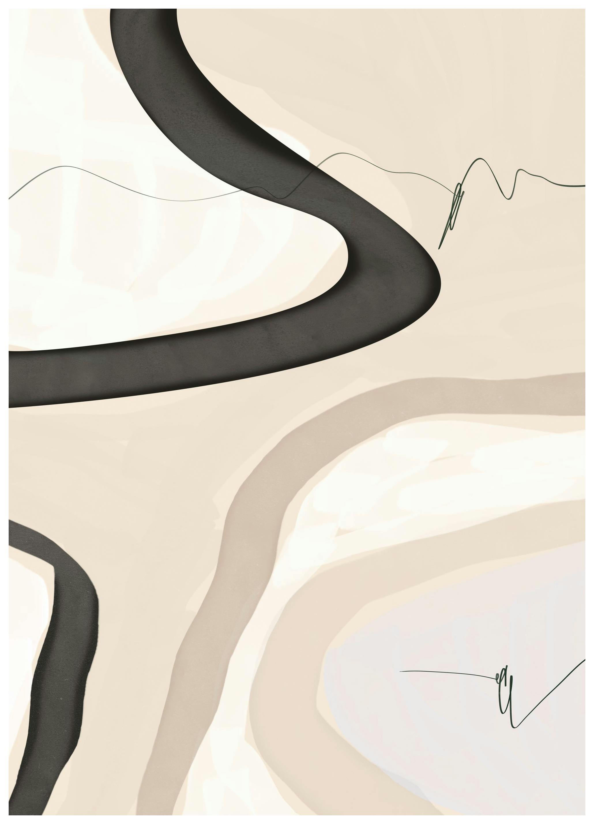 Prints - Abstract Shapes No2 Print (50x70 cm) - Abstract art prints