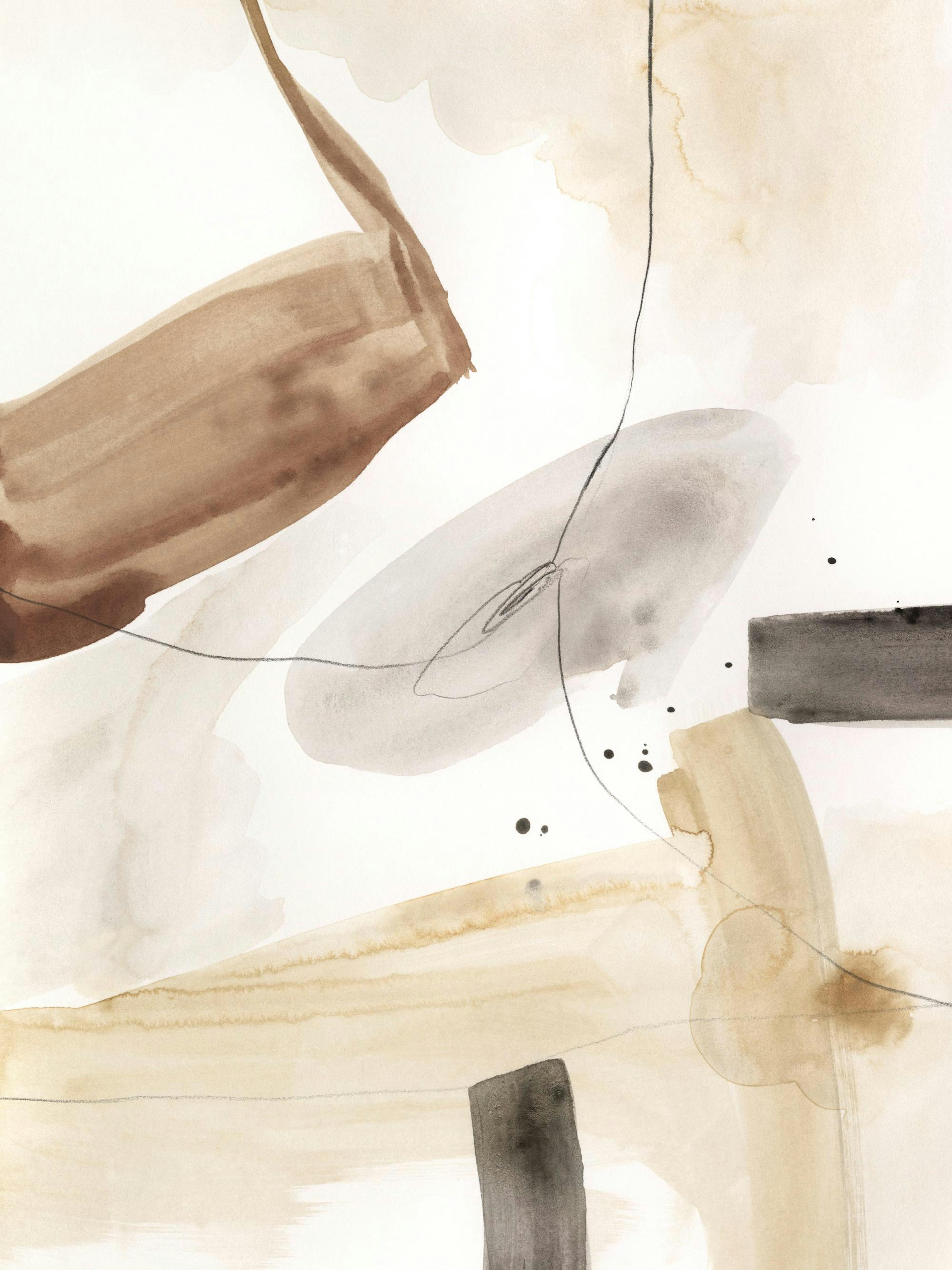 Beige Watercolor No1 Print