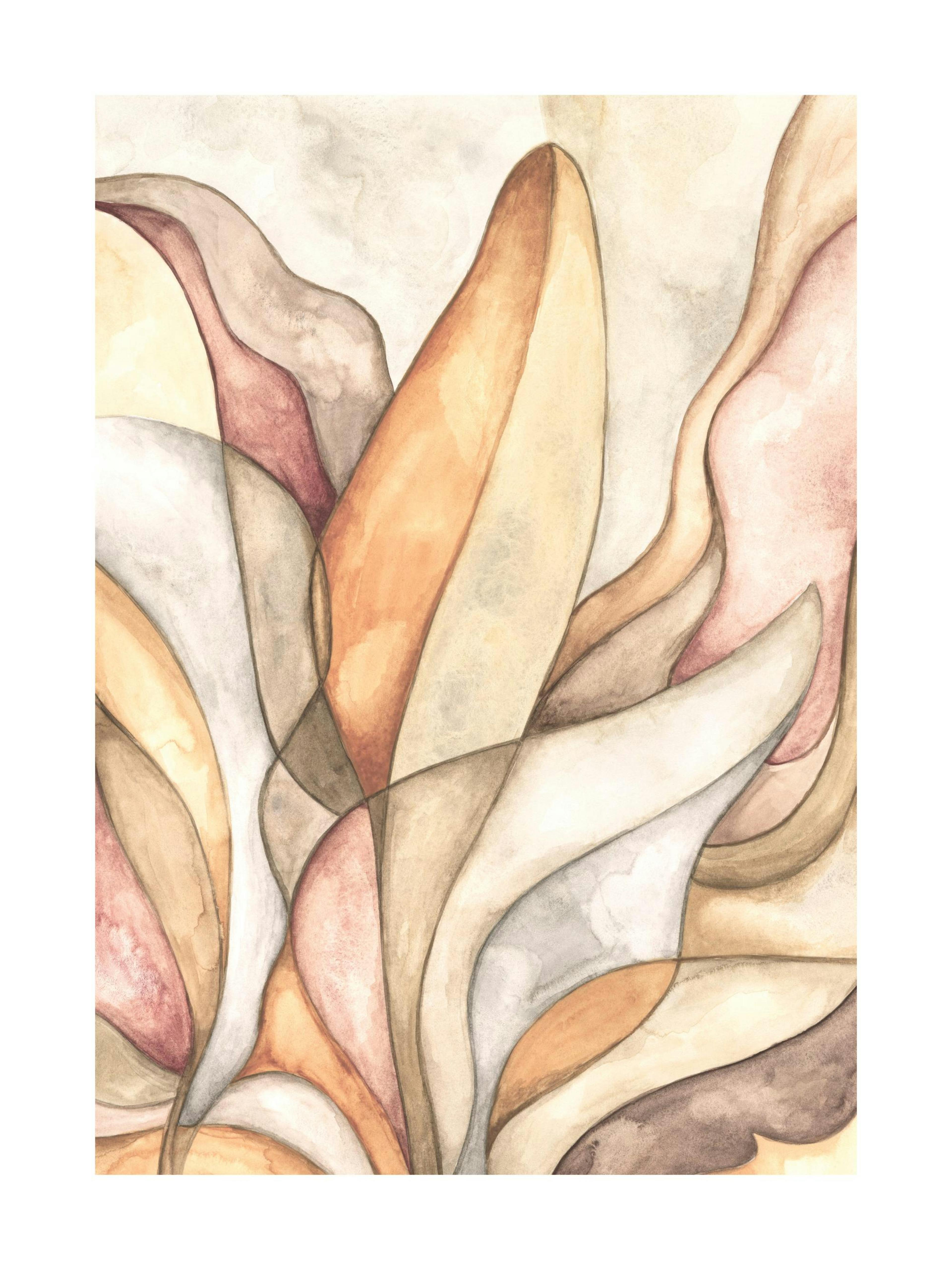 Botanical Shapes No2 Poster