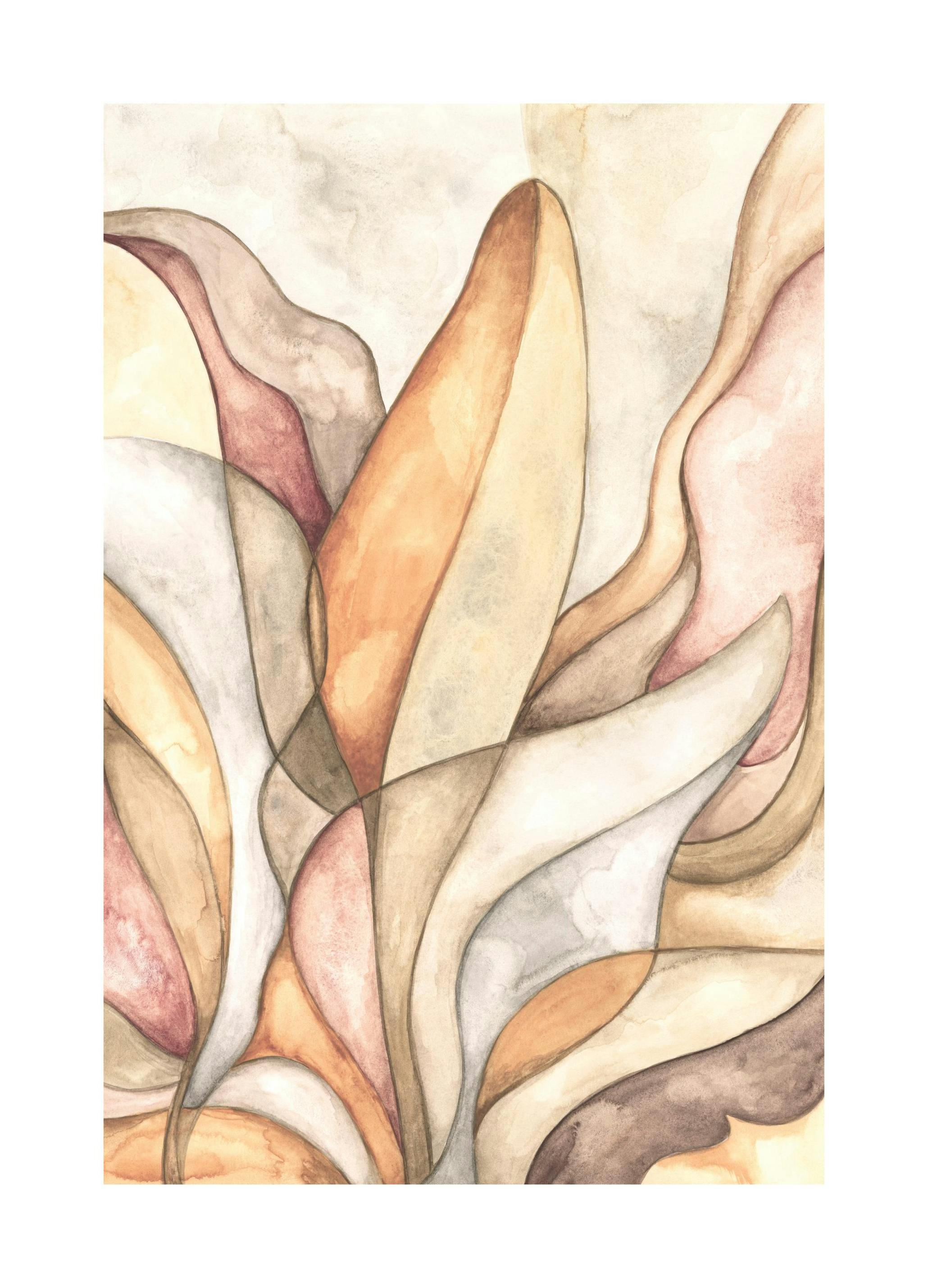 Botanical Shapes No2 Poster (30x40 cm) -  Aquarelle