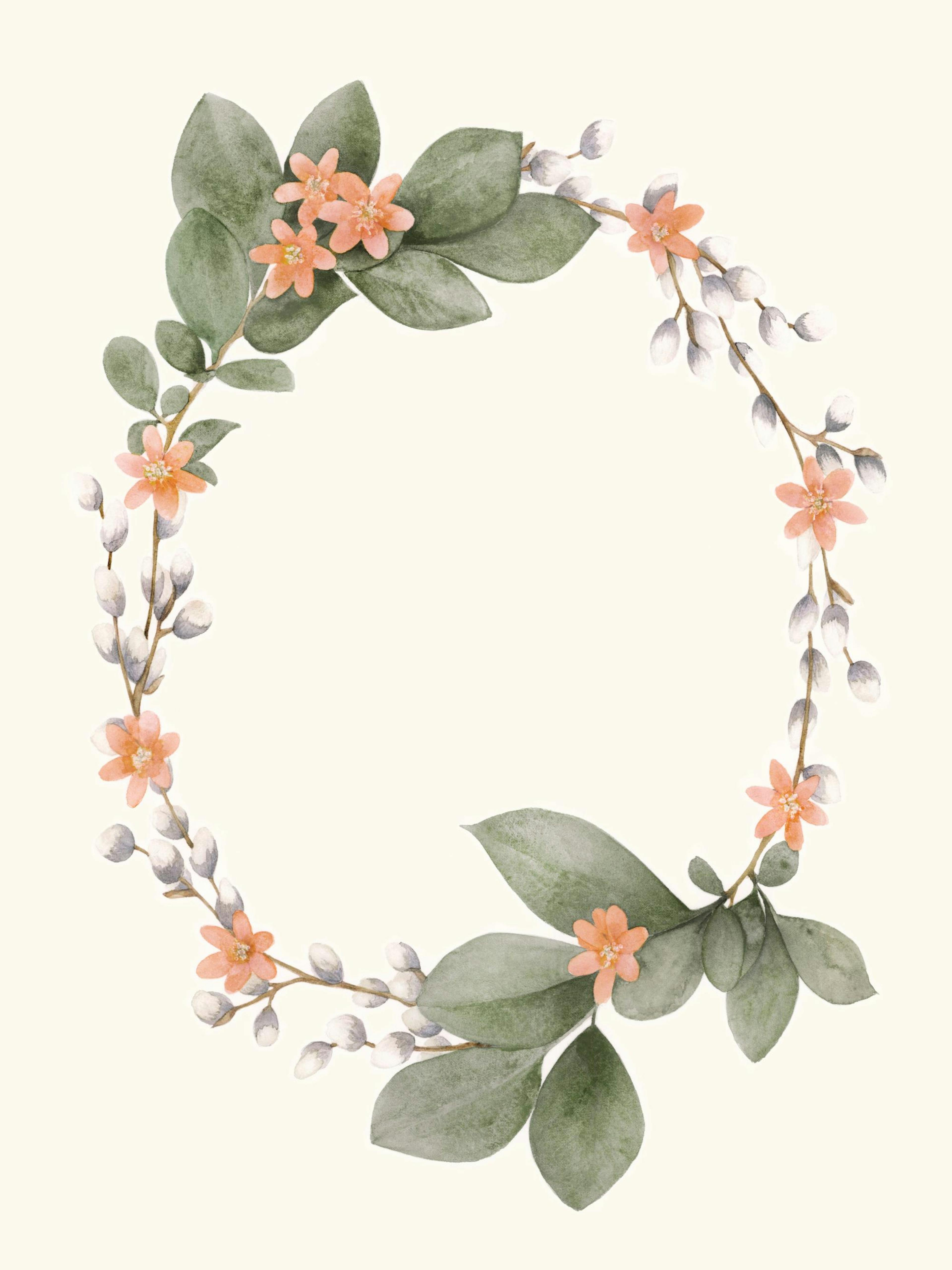 Watercolor Wreath Poster