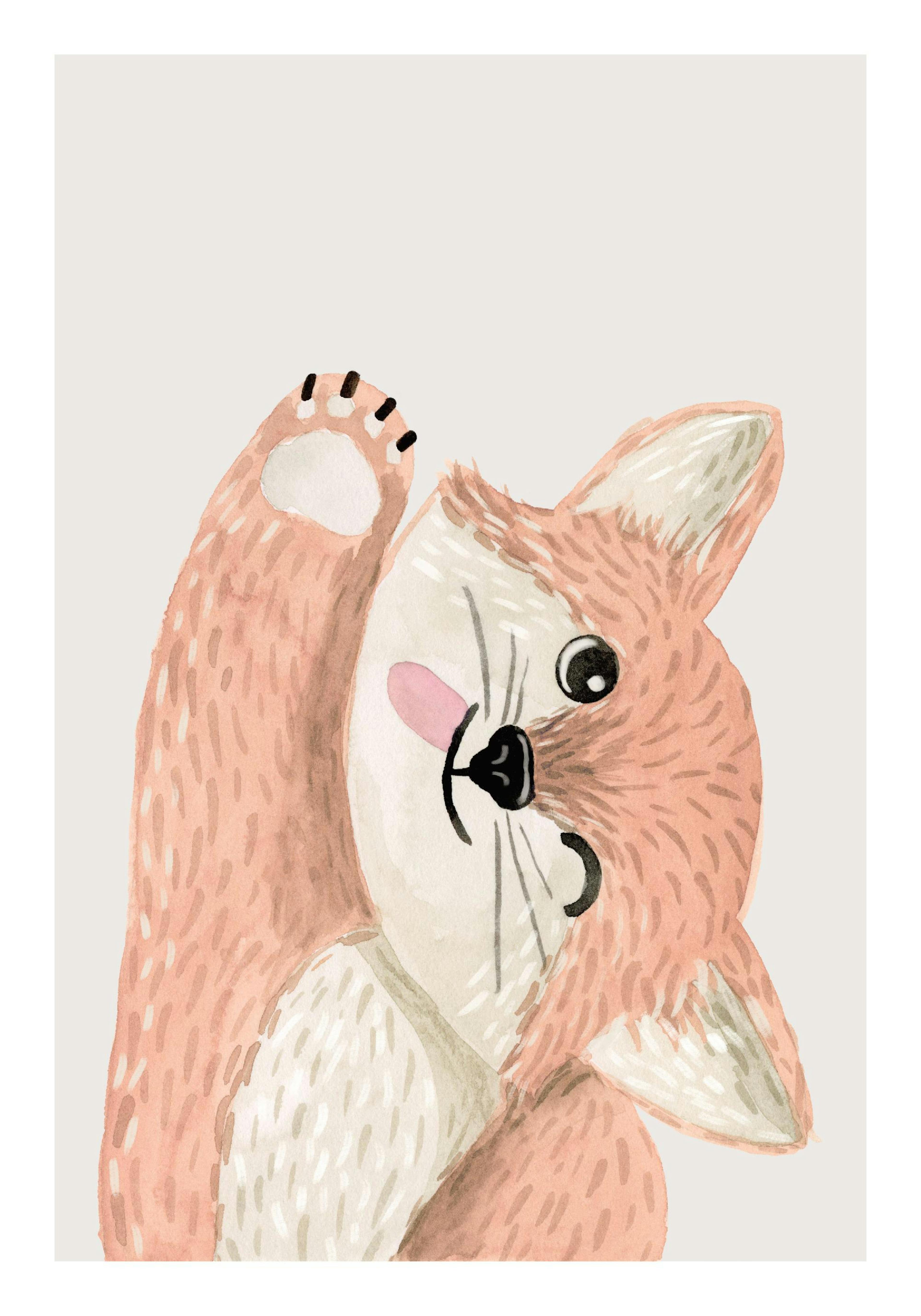 Flirty Fox Poster