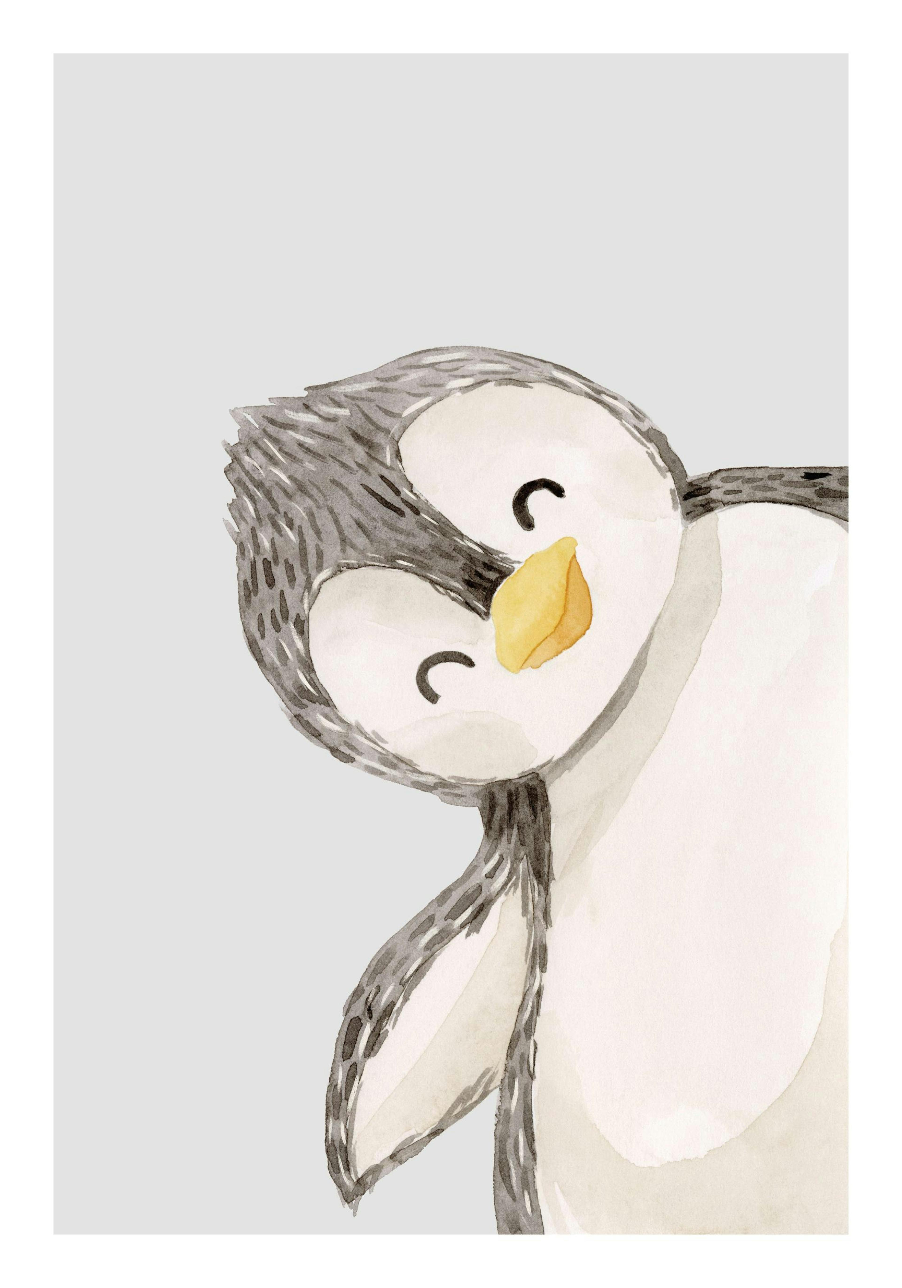 Playful Penguin Affiche