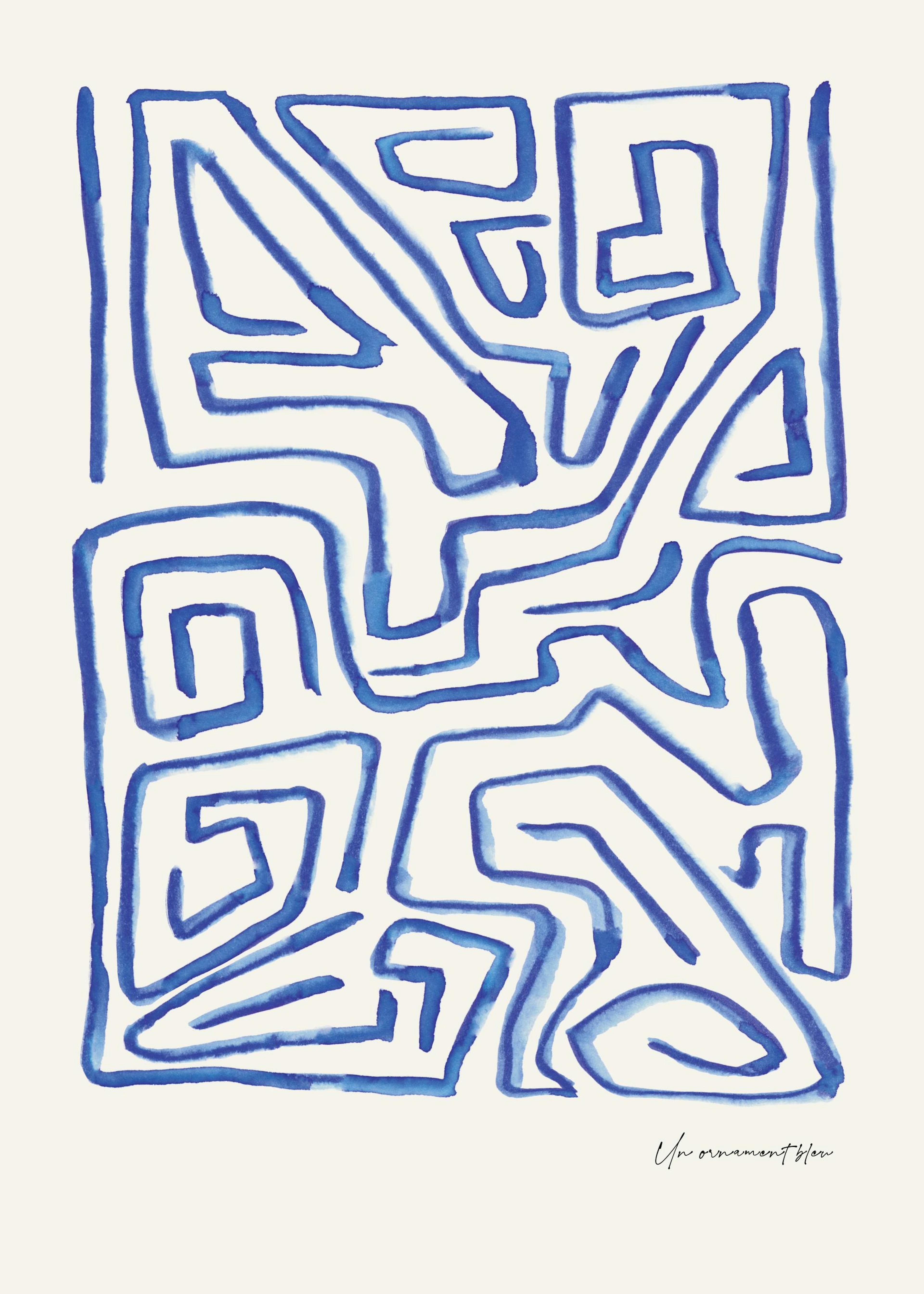 Un Ornament Bleu Poster 0