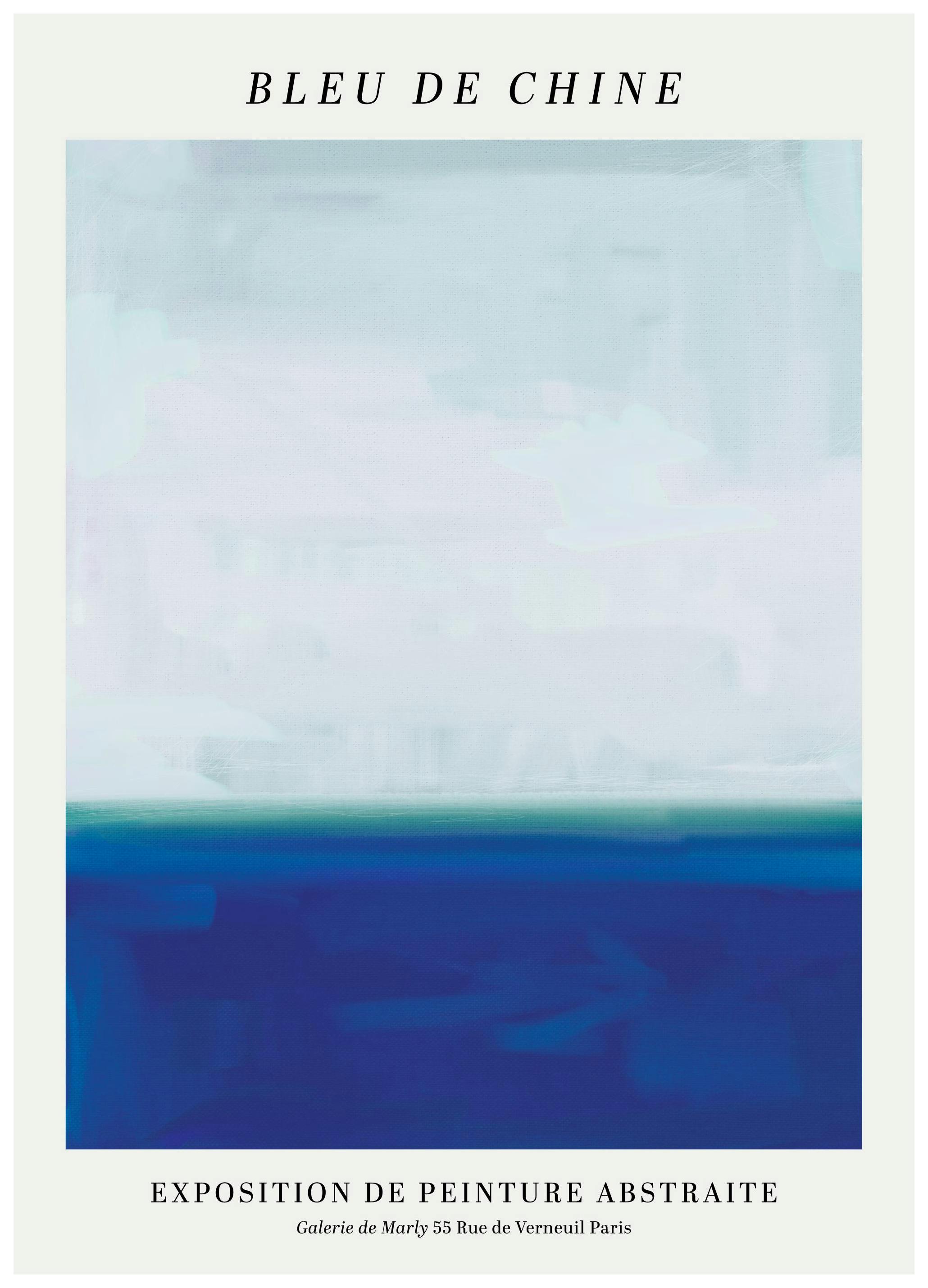 Prints - Bleu de Chine Print (70x100 cm) - Paintings