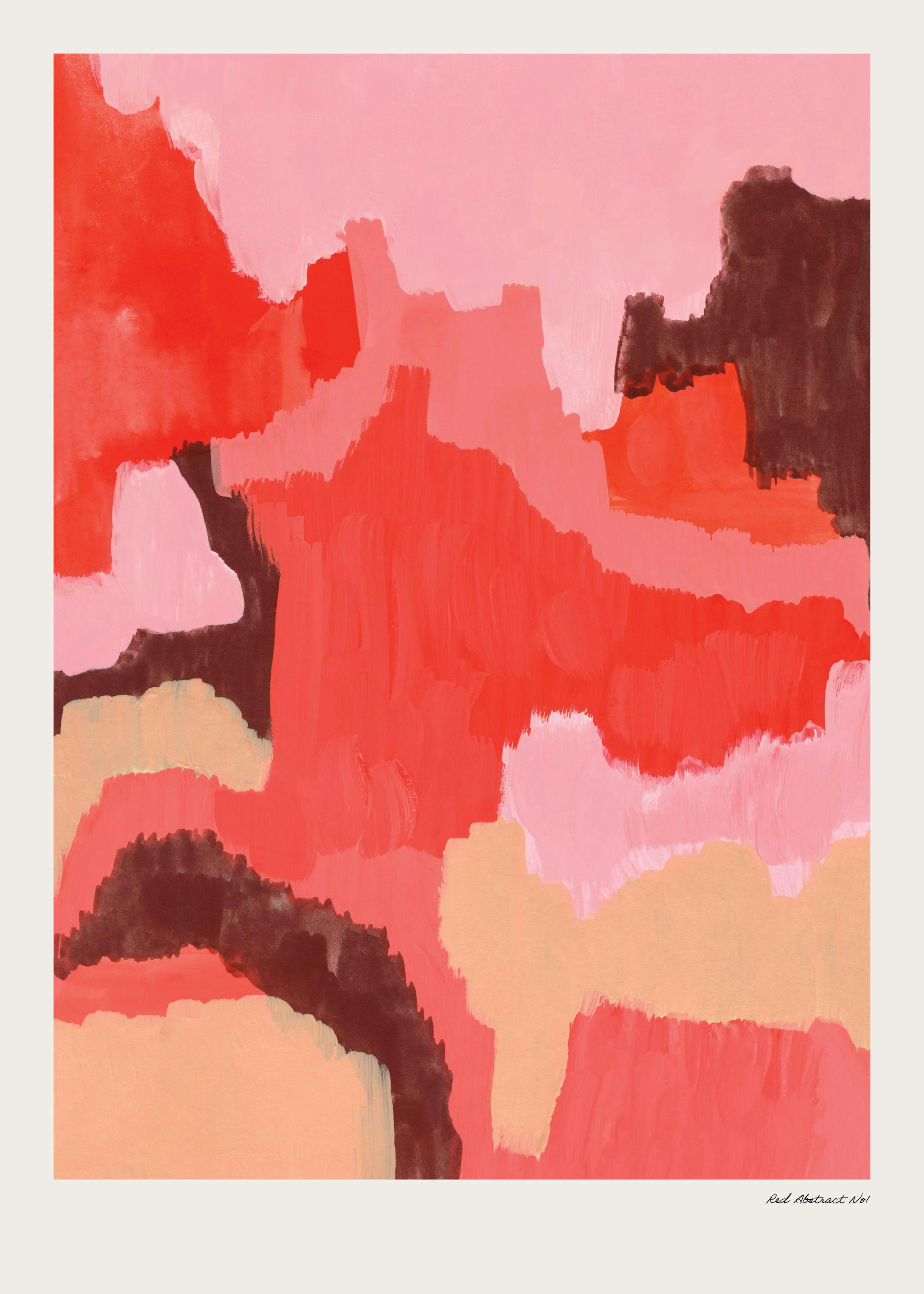Red Abstract No1 Poster 0
