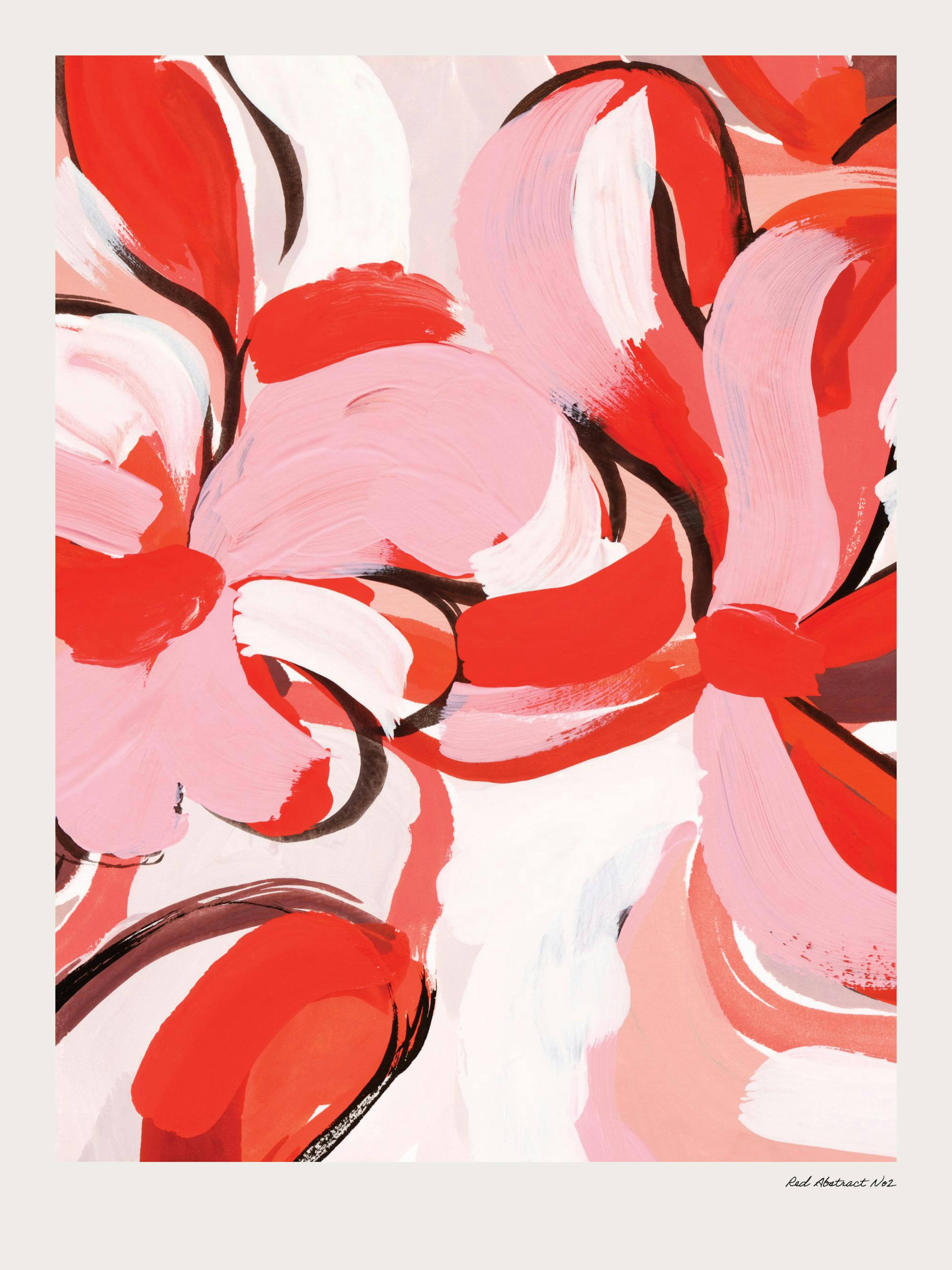 Red Abstract No2 Poster