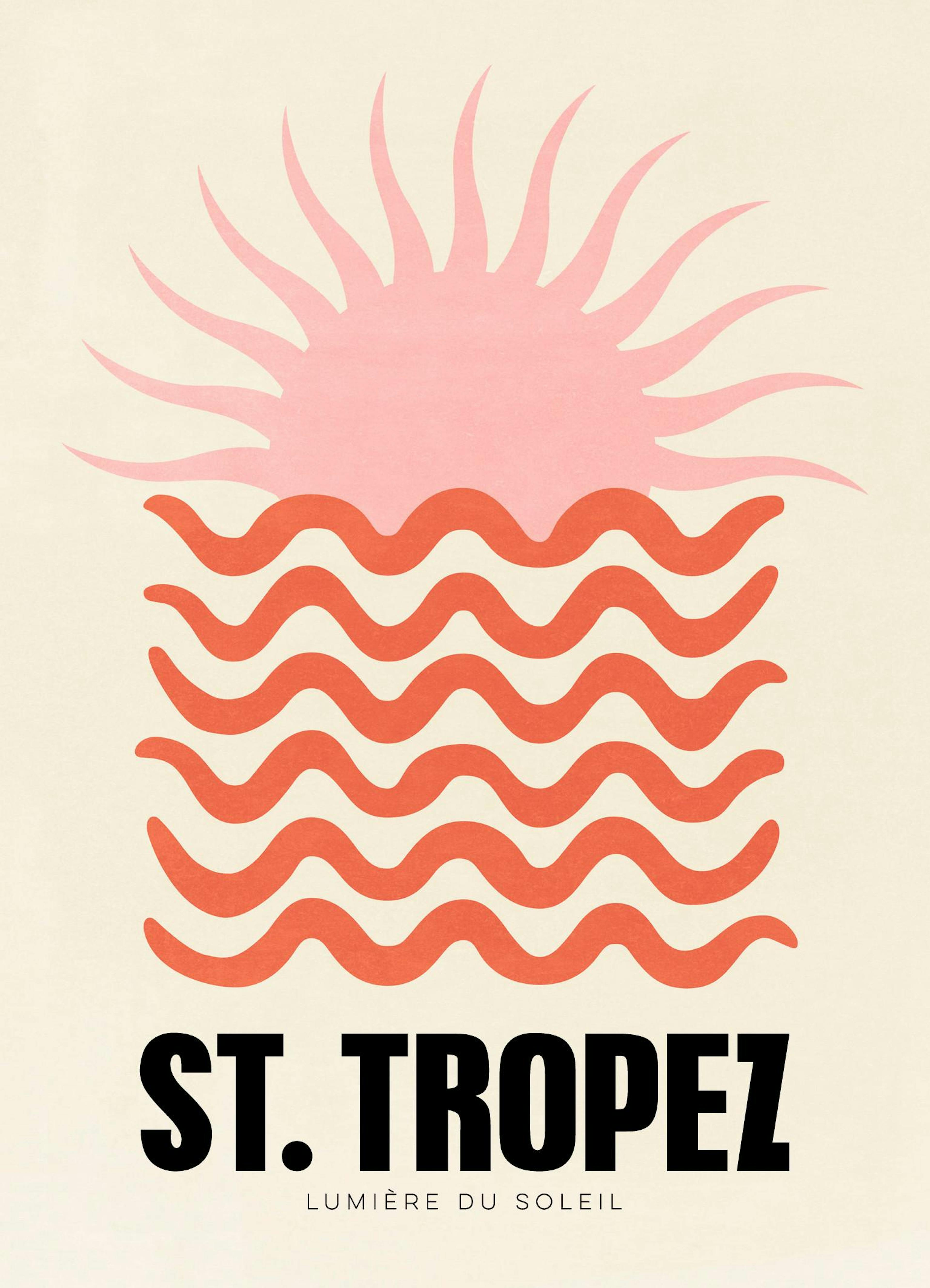 Graphic St Tropez Affiche