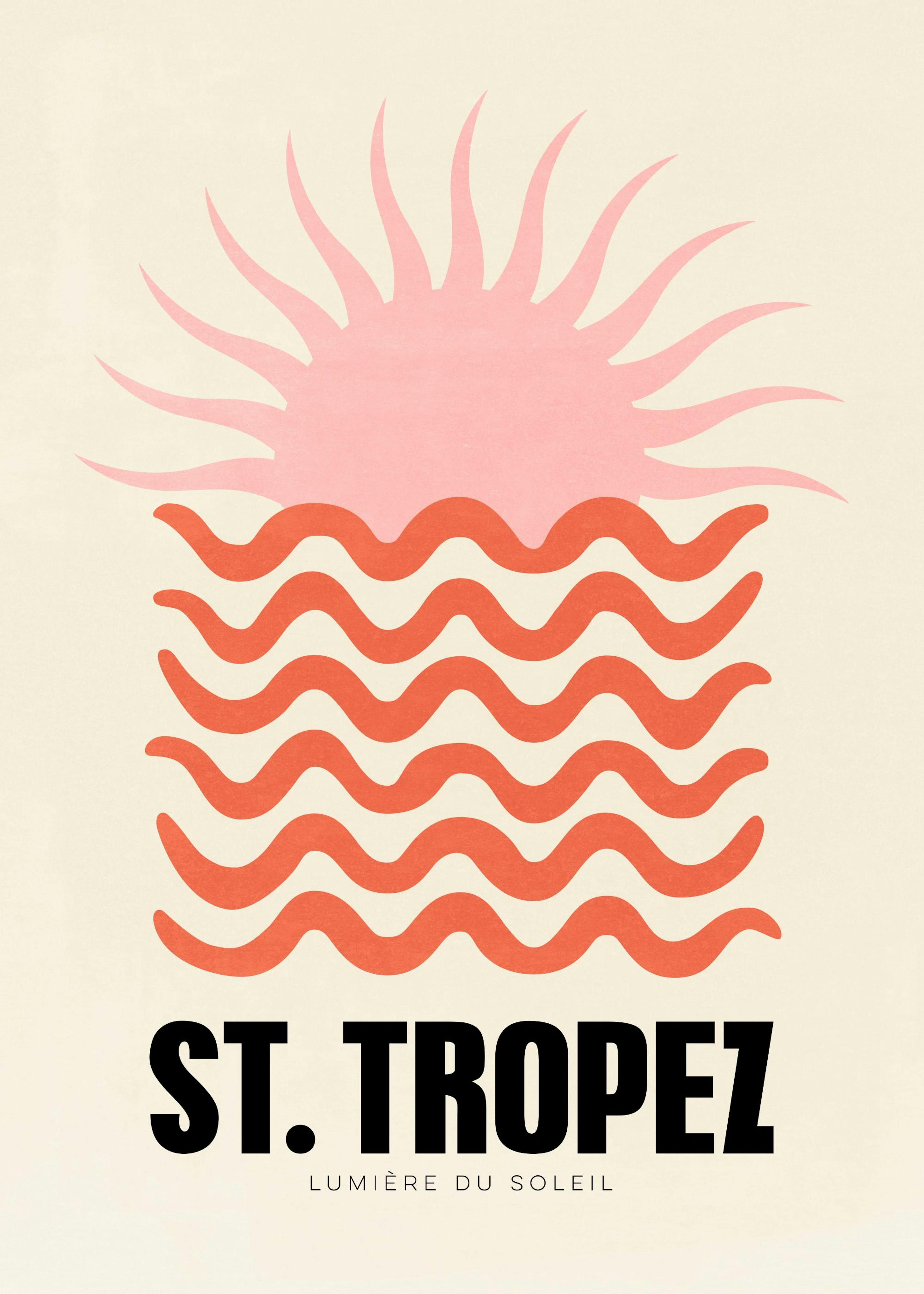 Graphic St Tropez Plakat 0