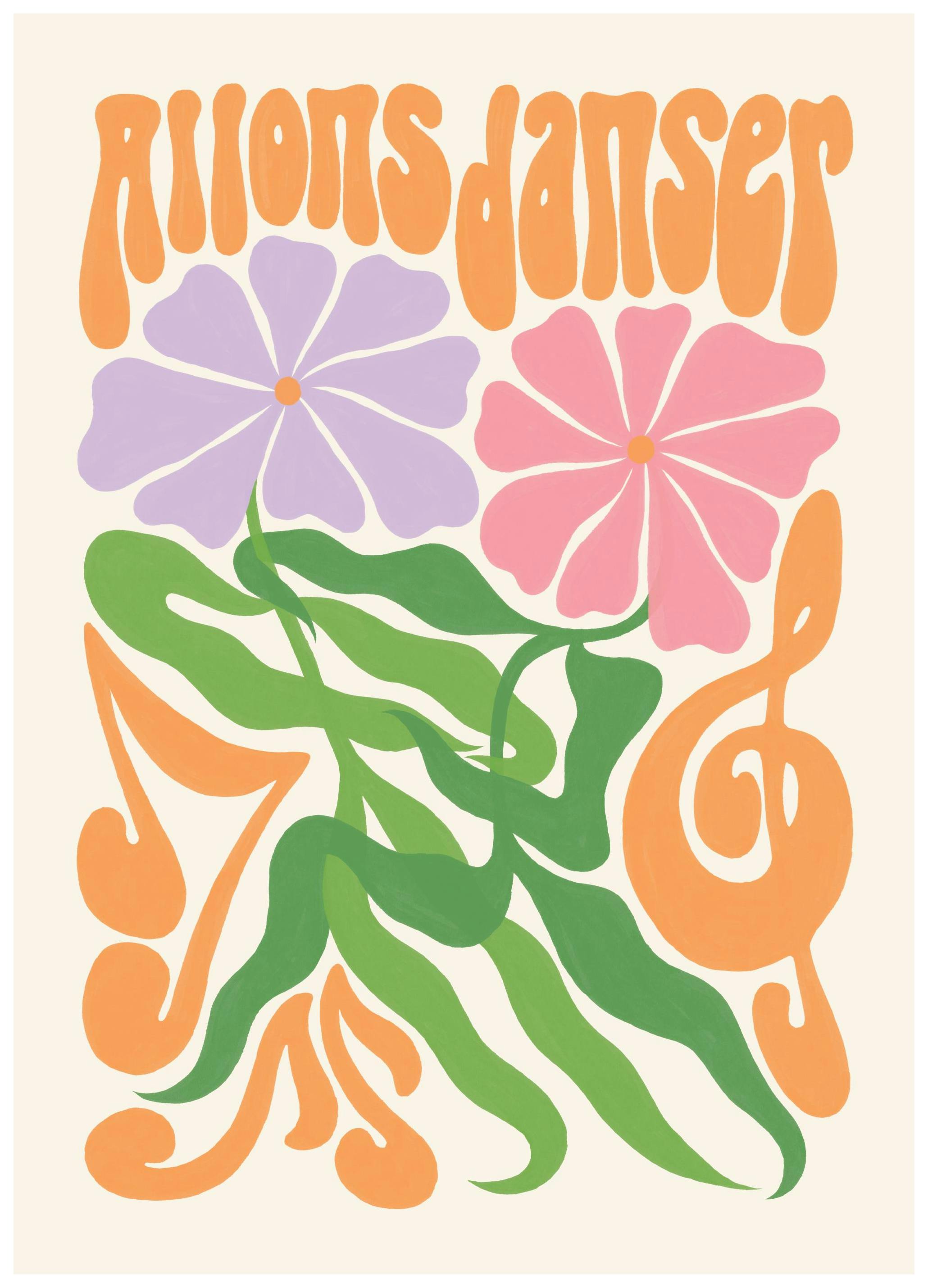 Allons Danser Plakat (30x40 cm)- Grafiki