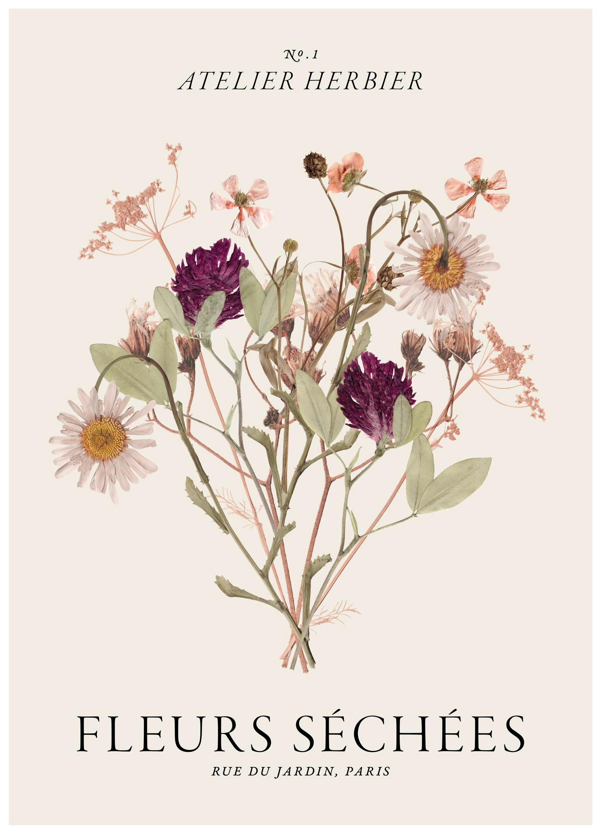 Prints - Fleurs Séchées Print (40x50 cm) - Floral prints