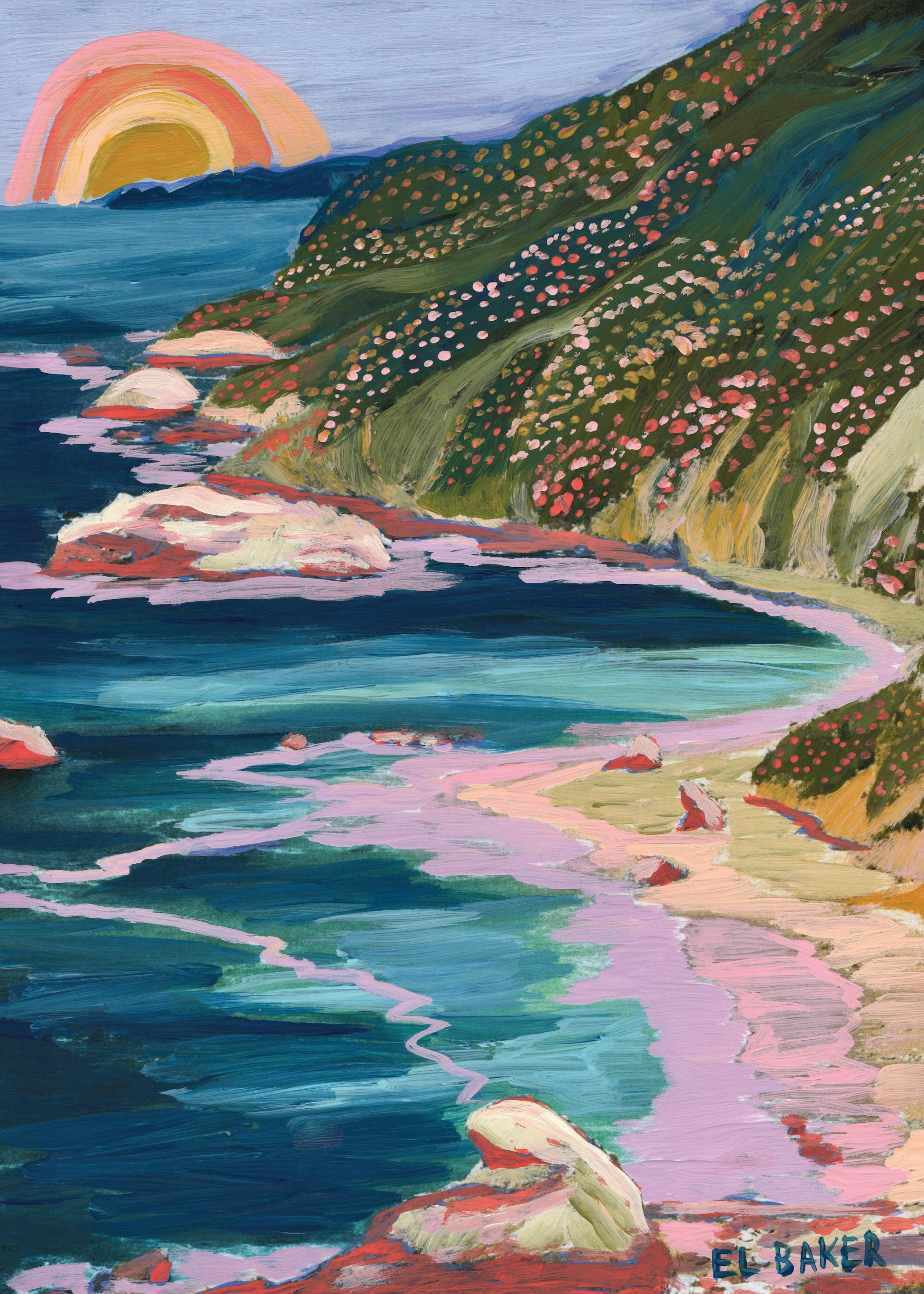 Eleanor Baker - Big Sur Postcard Print 0