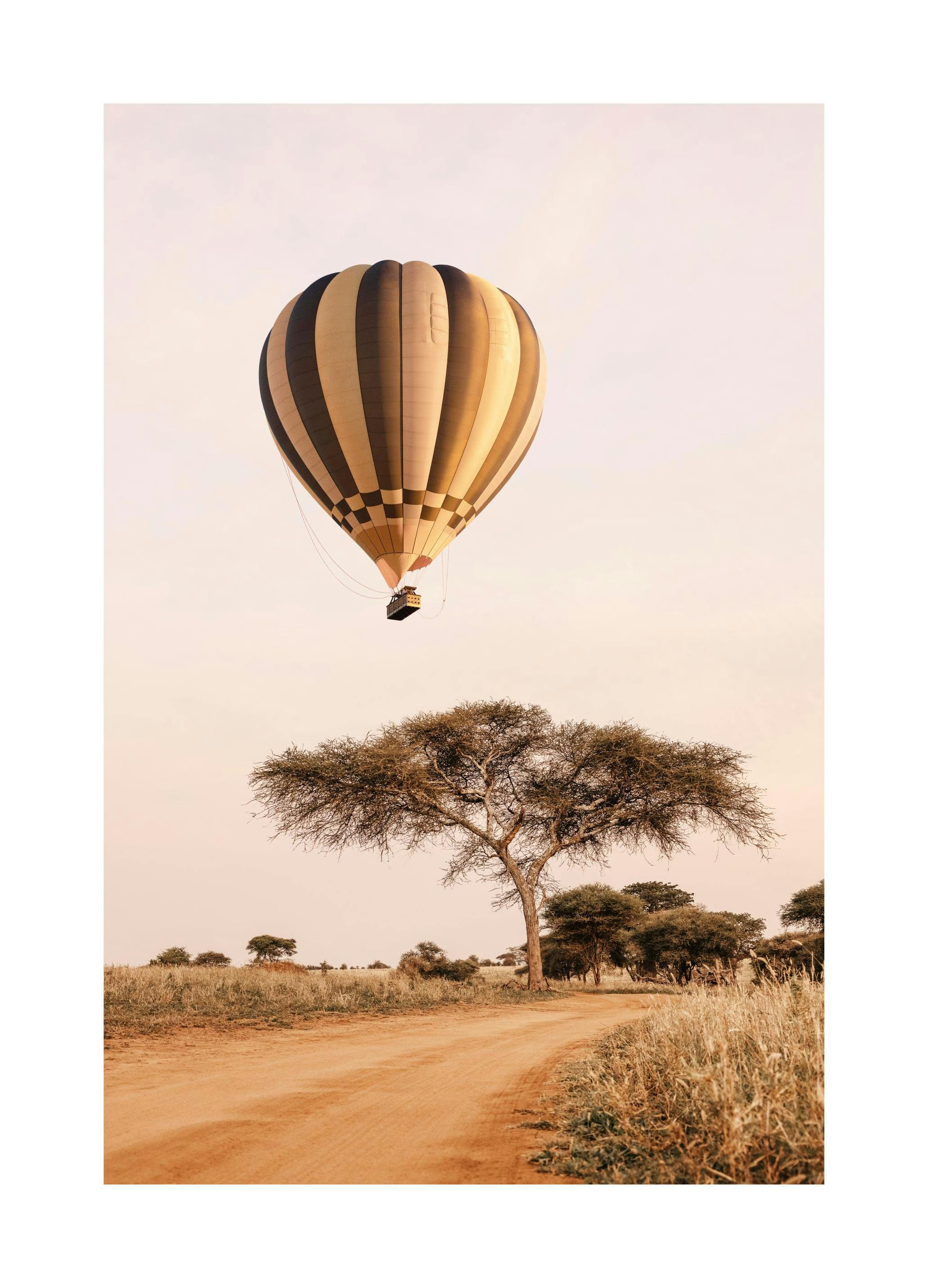 Balloon in Sunrise Poster (30x40 cm) - Studio Savanna